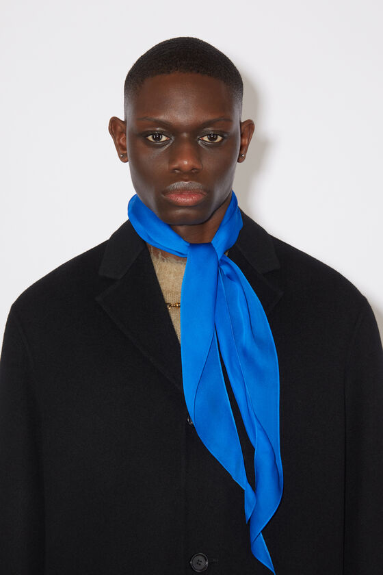 Acne Studios Silk scarf Electric blue