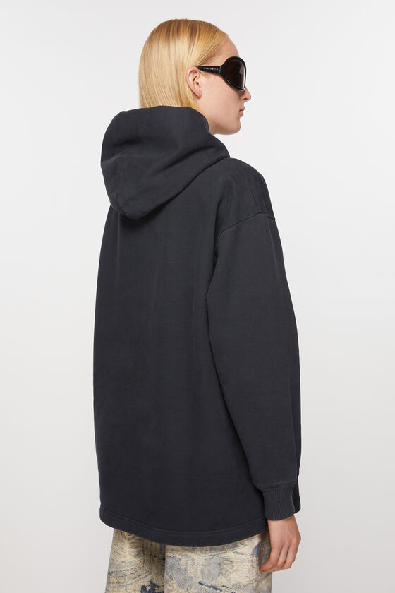 Oversized Hoodie Acne Studios Hoodie Schwarz Kapuzen-Sweatshirt