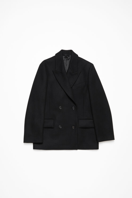 Acne Studios - ダブルブレスト ウールジャケット - ブラック