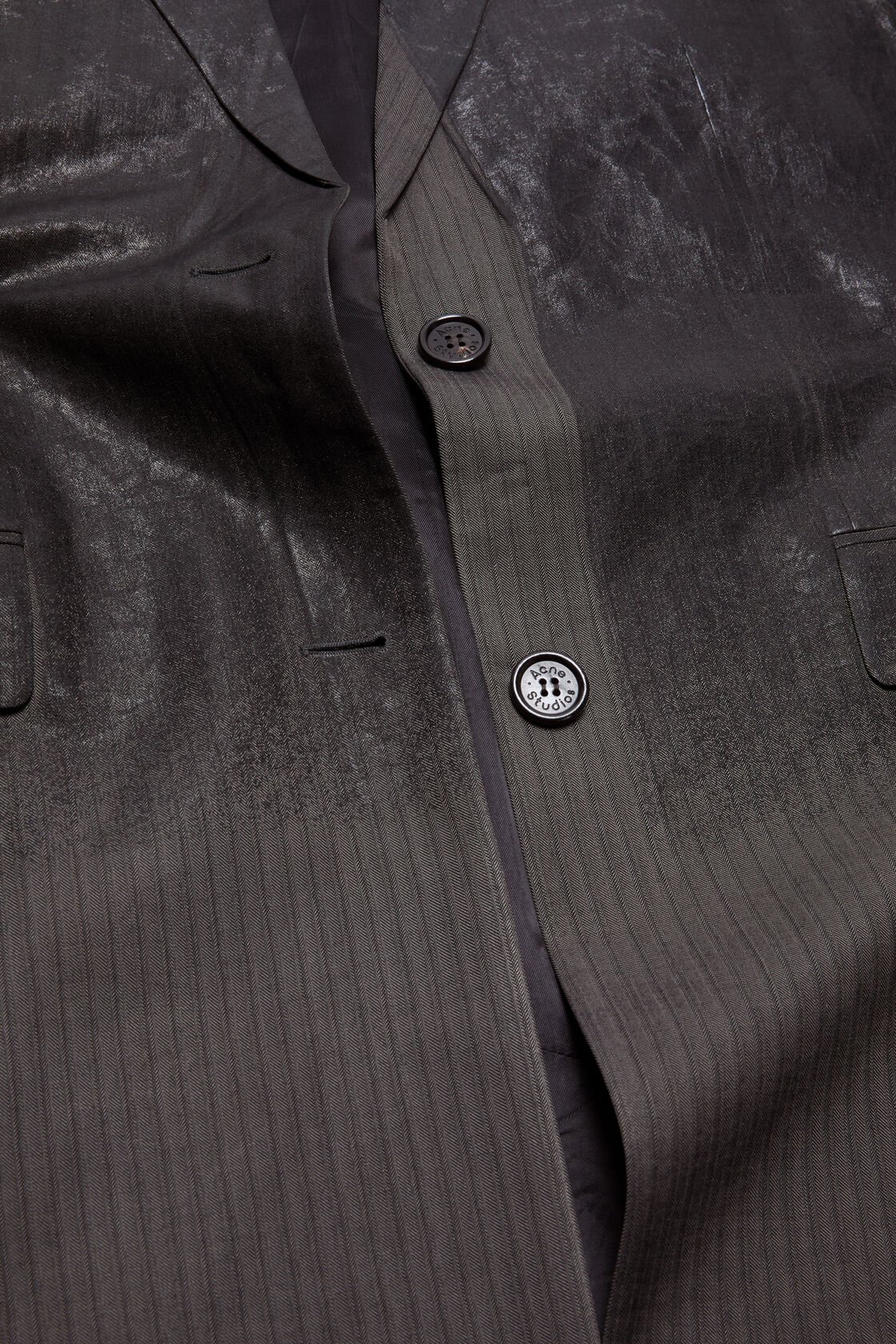 single-breasted d&eacute;grad&eacute; coat, Multi grey, 2000x