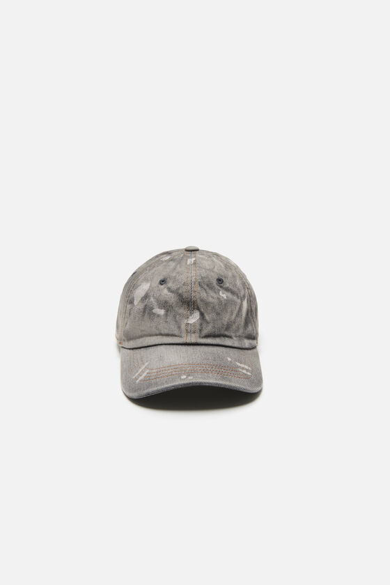 Acne Studios Washed denim cap Black