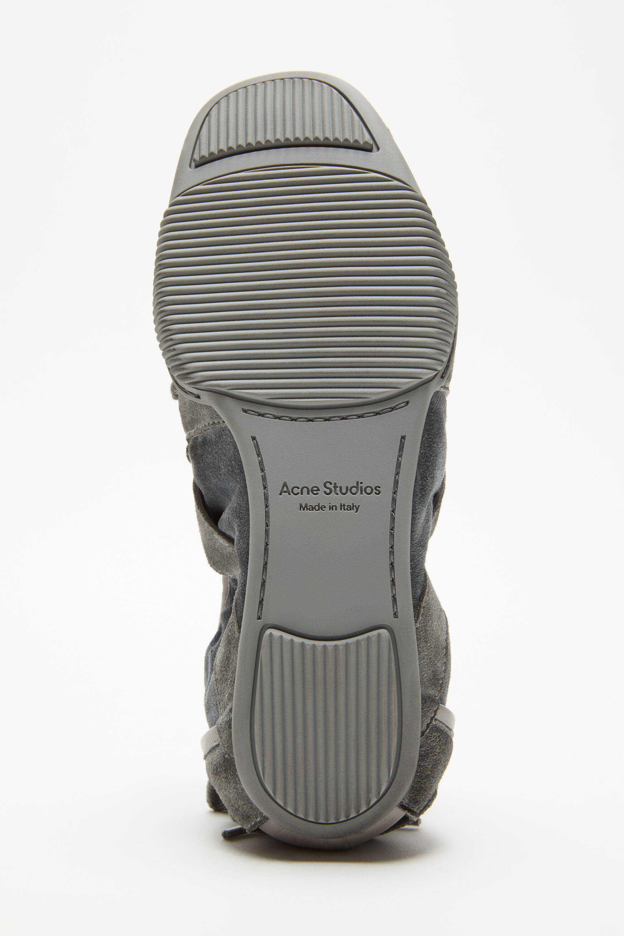 Acne Studios - Lace-up suede shoes - Multi grey