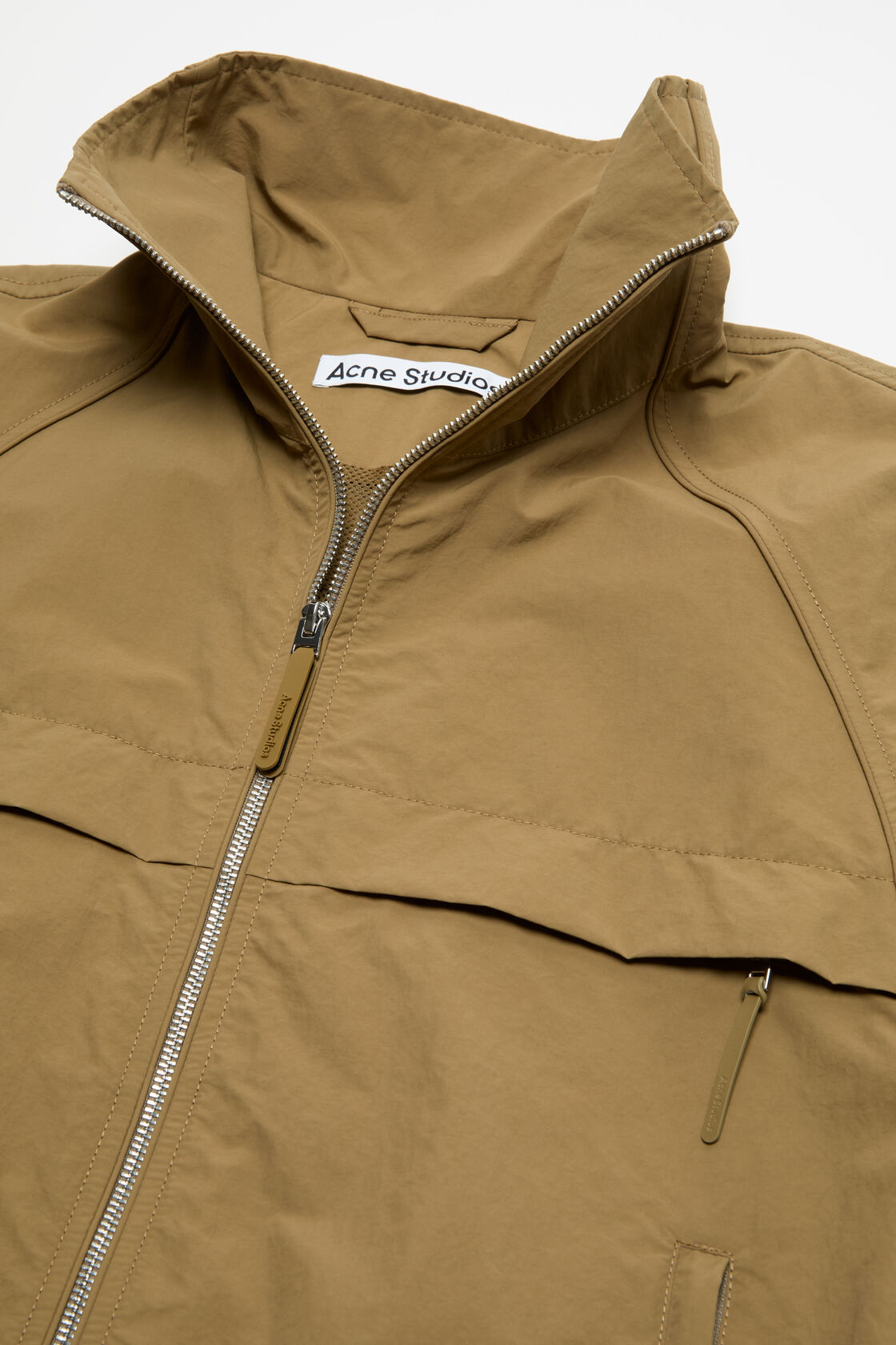 Nylon logo jacket, Dark khaki, 2000x