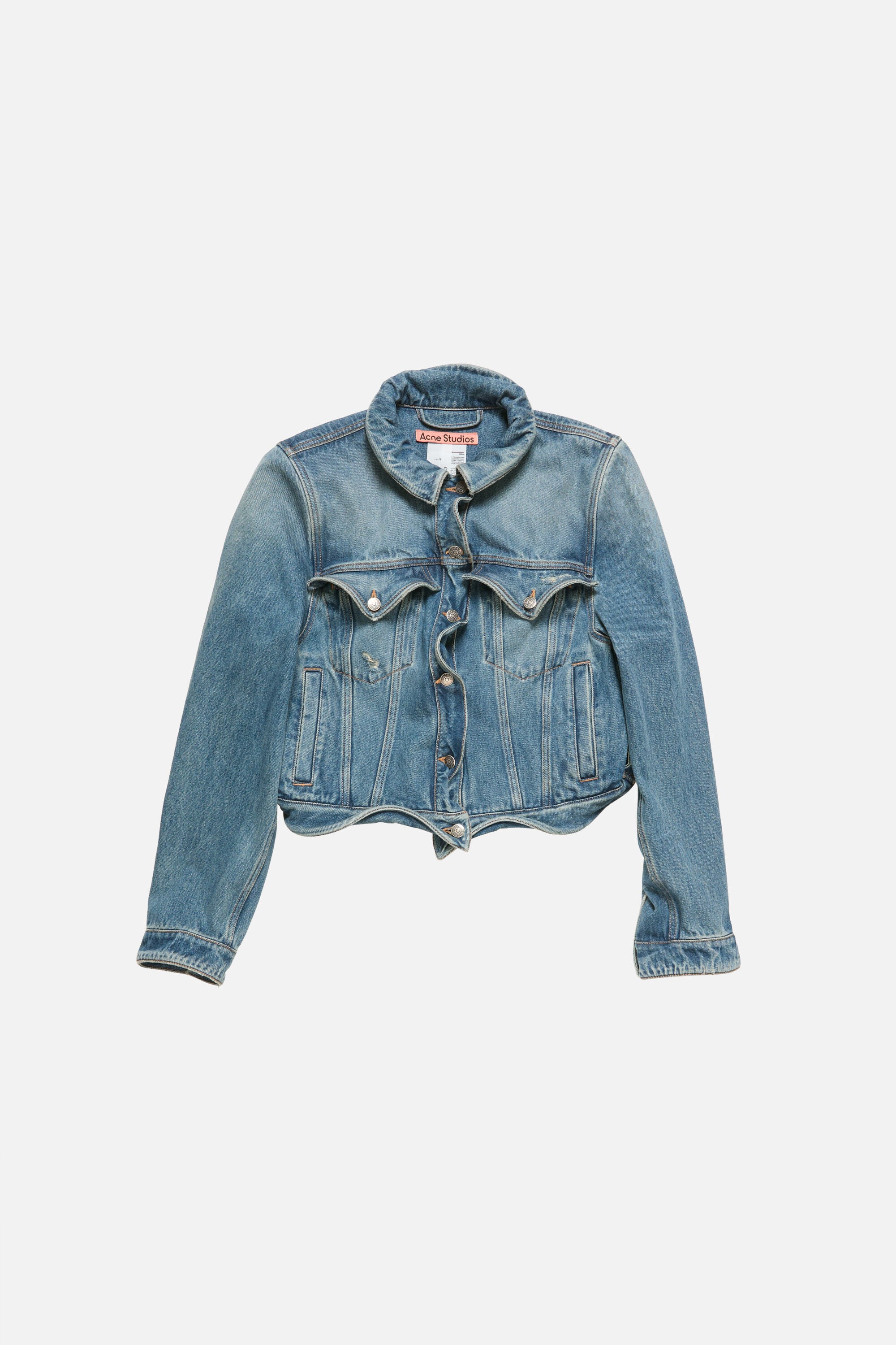 Acne Studios - ウェービーデニムジャケット - ミッドブルー