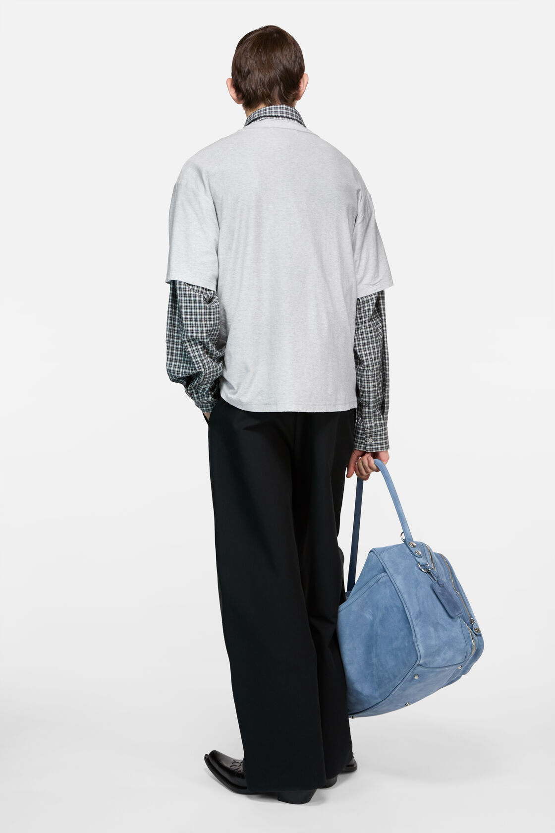 Logo t-shirt - Relaxed unisex fit, Pale Grey Melange, 2000x