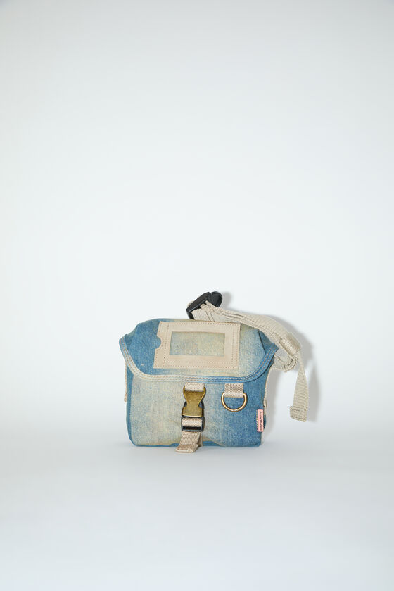 Acne Studios Light Blue/Beige Mini Messenger Bag