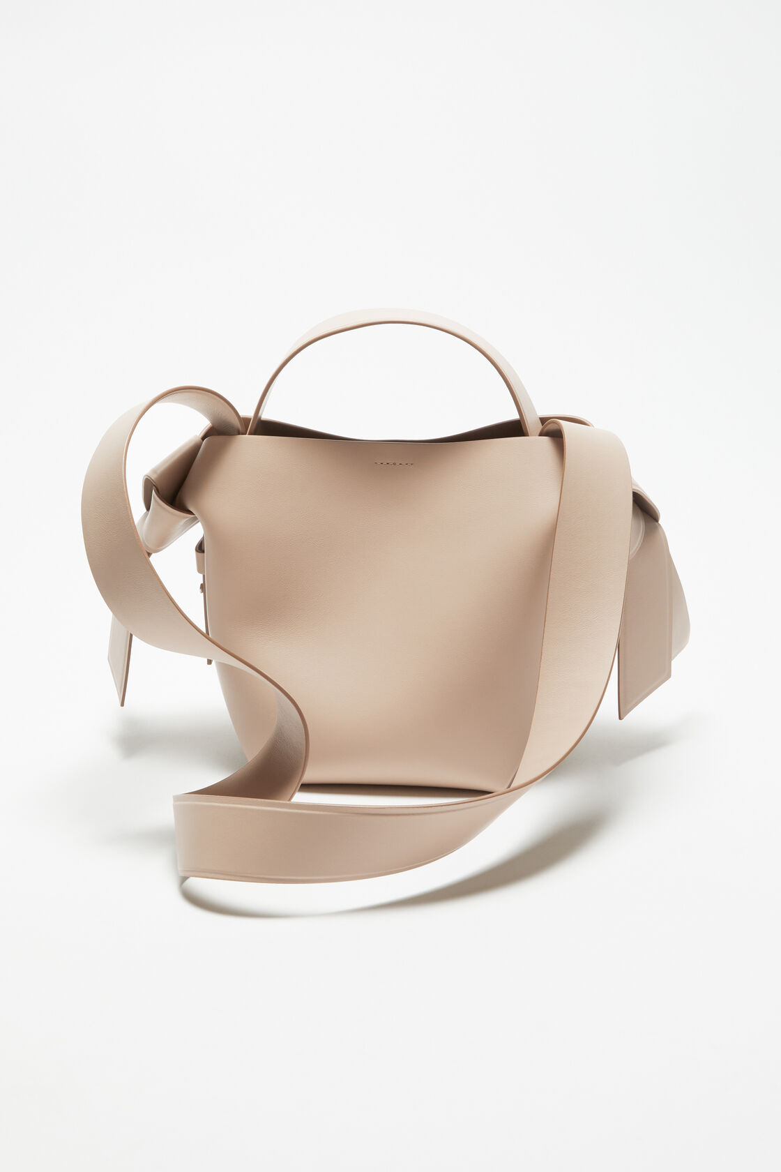 Musubi mini shoulder bag, Taupe beige, 2000x