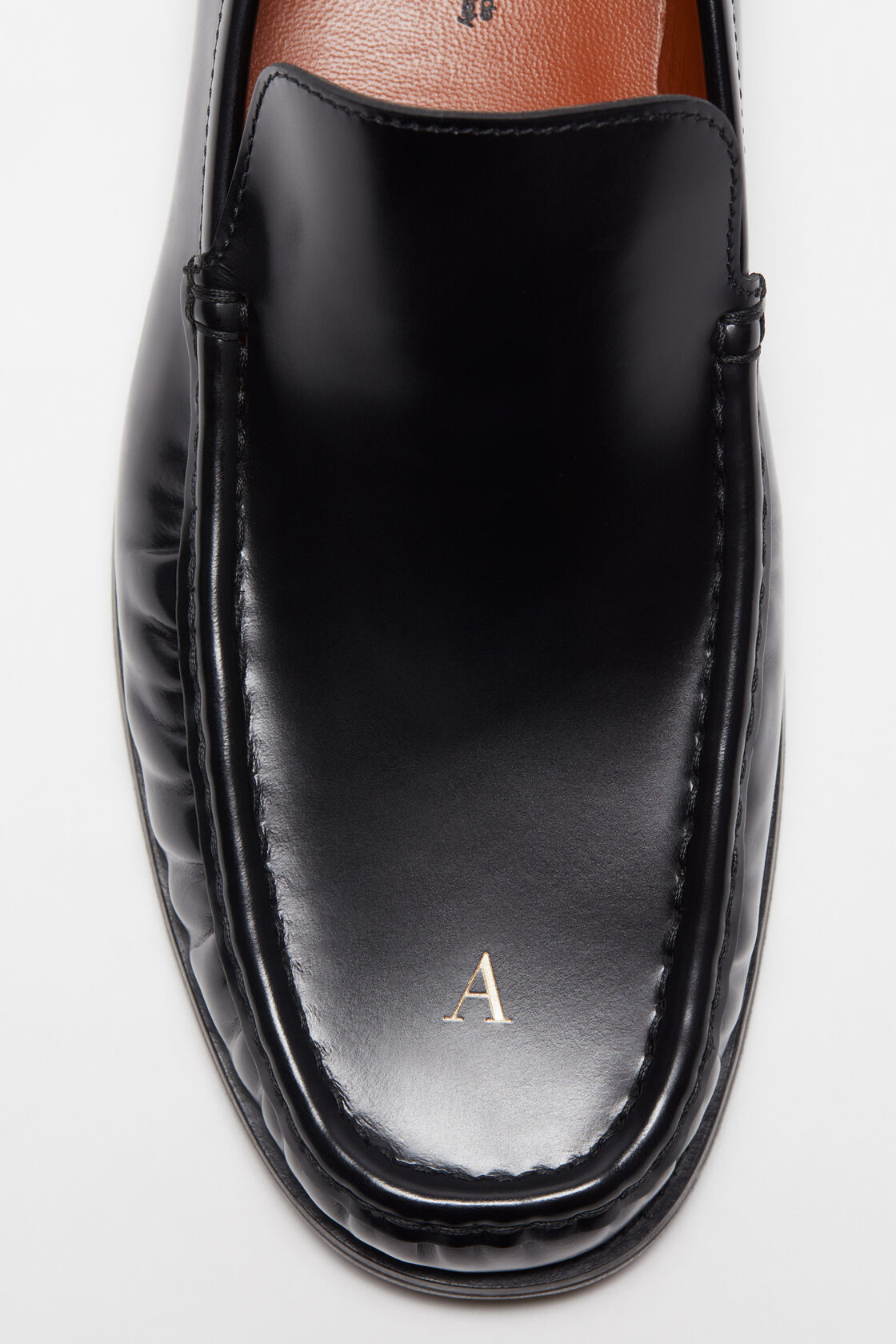 Leather loafers, Black, 2000x