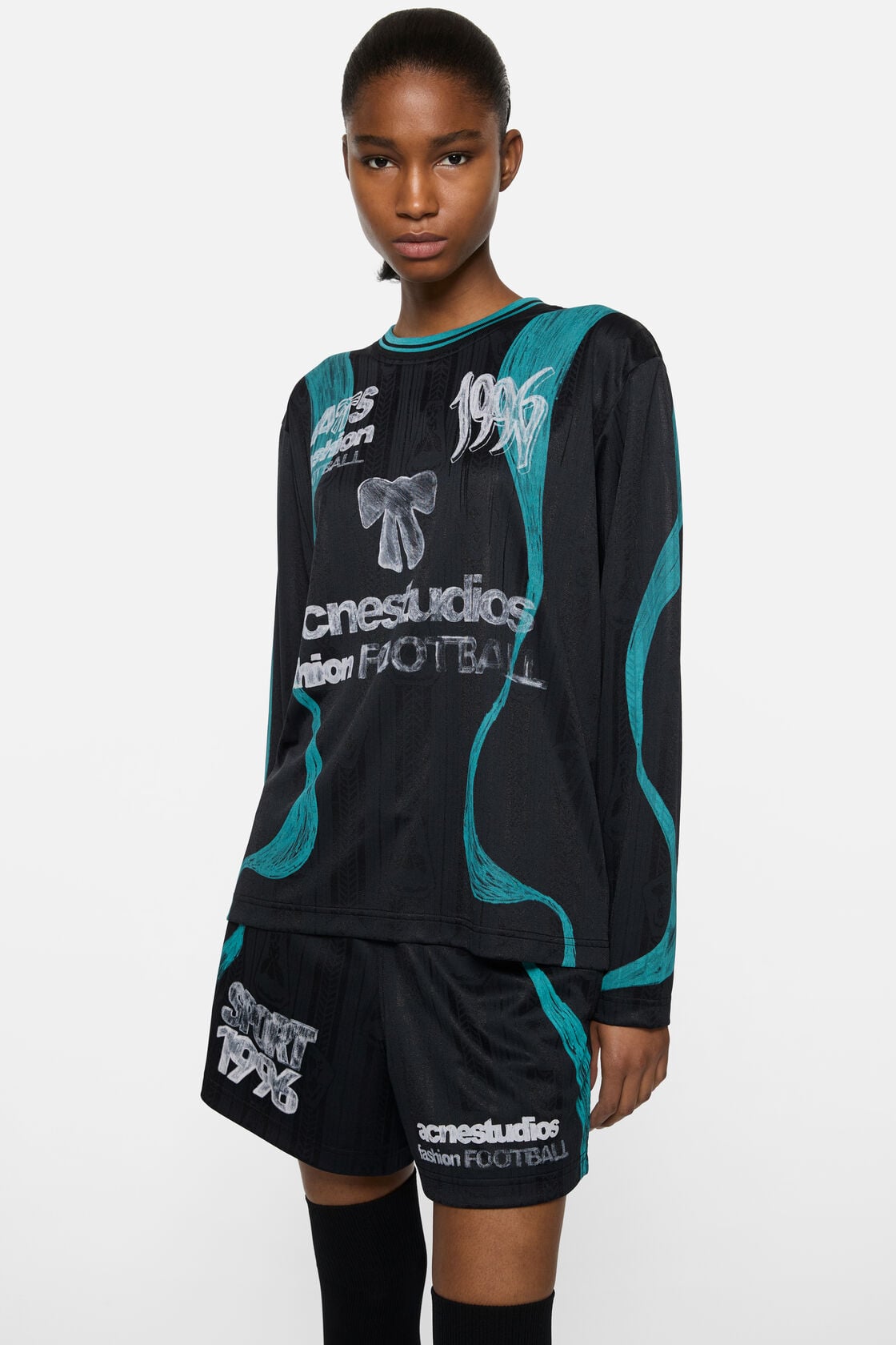 Sports jersey graphic t-shirt, Black, 2000x