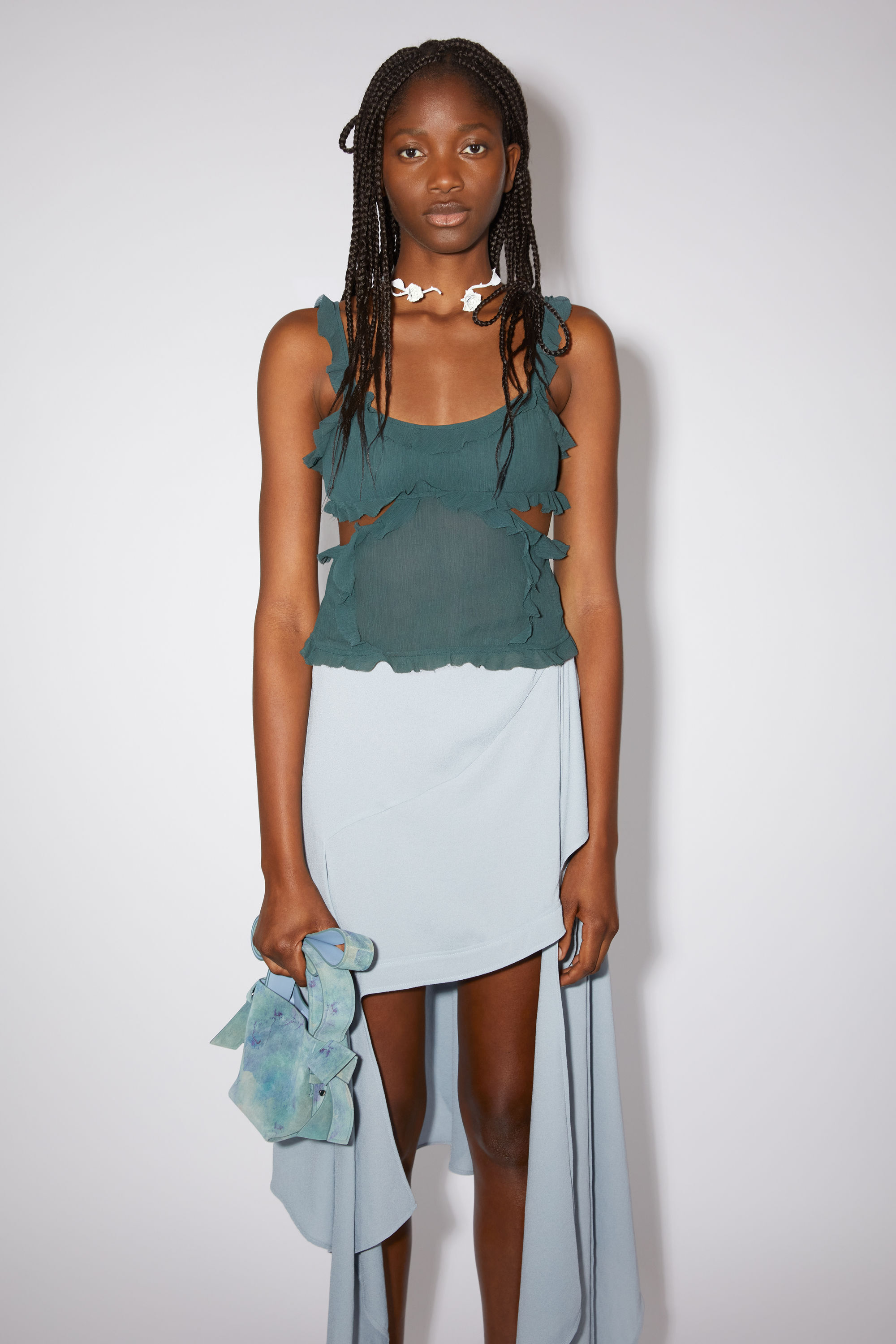 Acne Studios - Strap top - Petrol blue