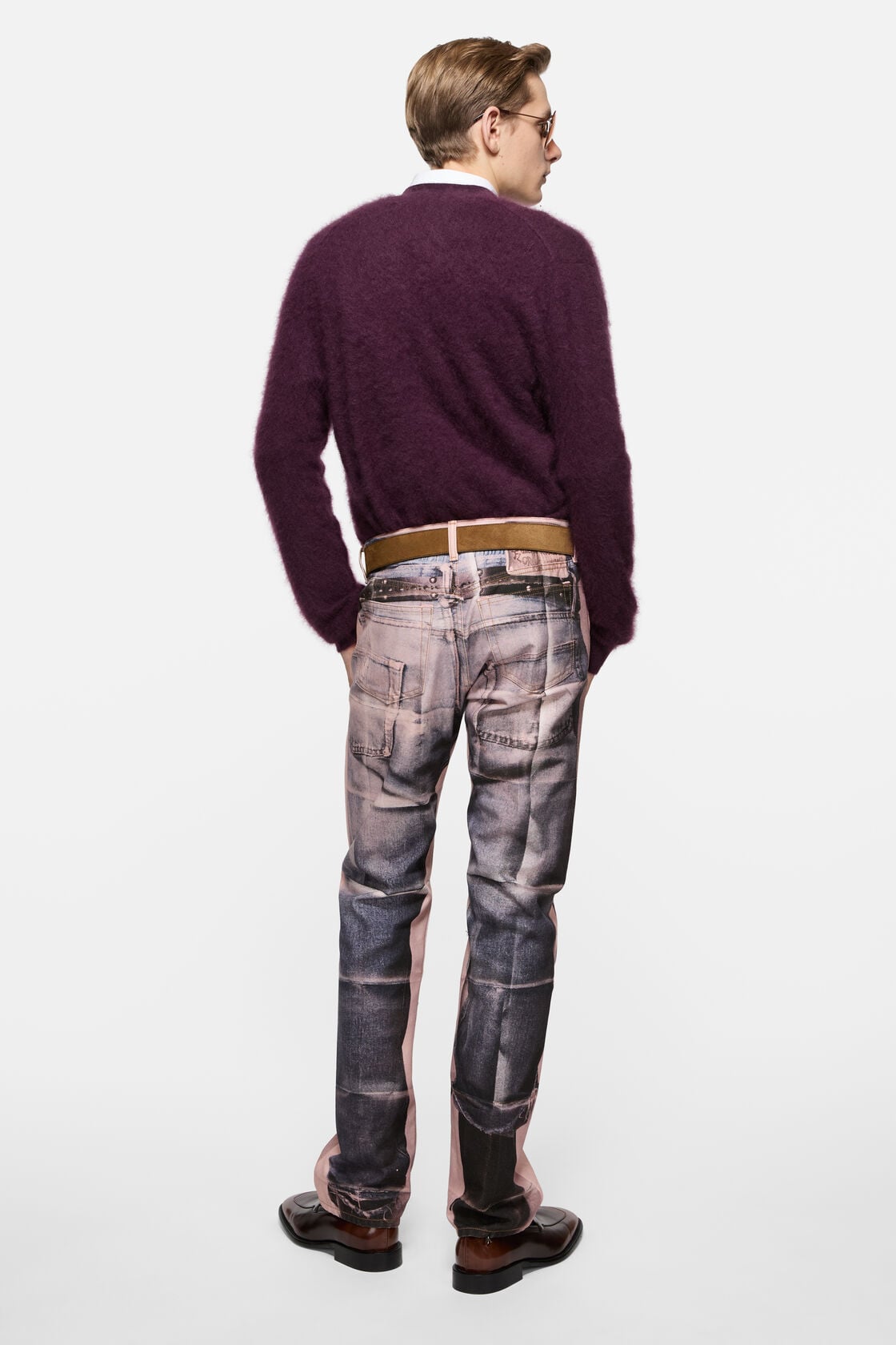 Cashmere cardigan, Wine red, 2000x