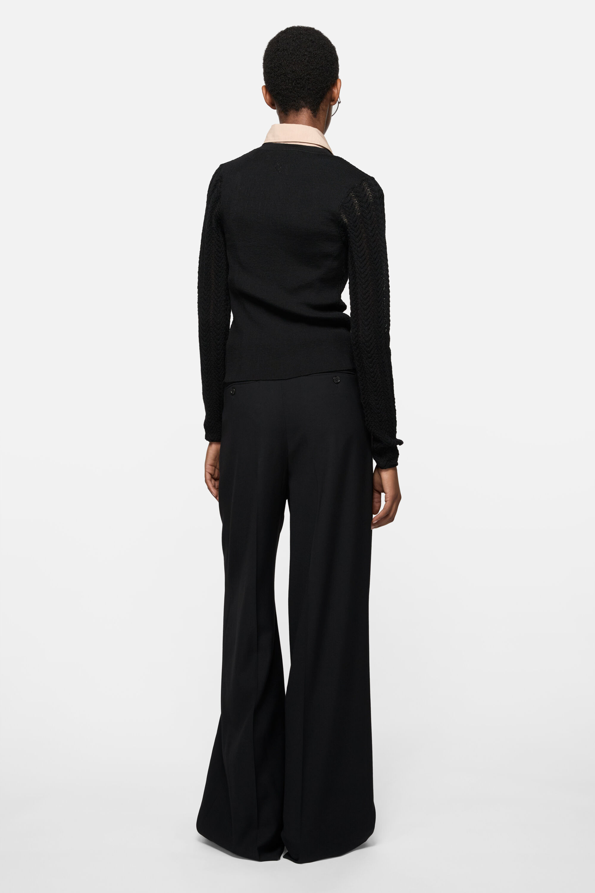 Acne Studios - ウールリブカーディガン - ブラック