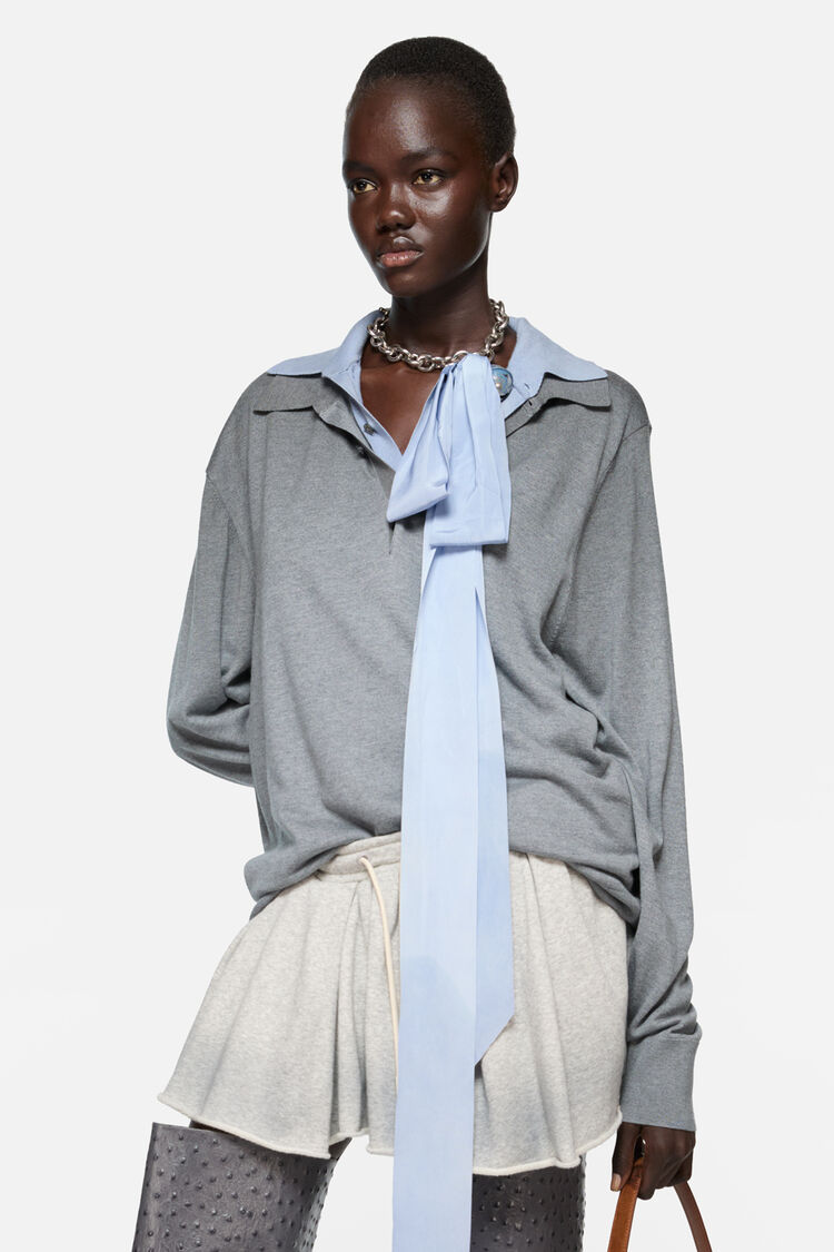 FN-WN-KNIT000859, 天空蓝/浅灰混色