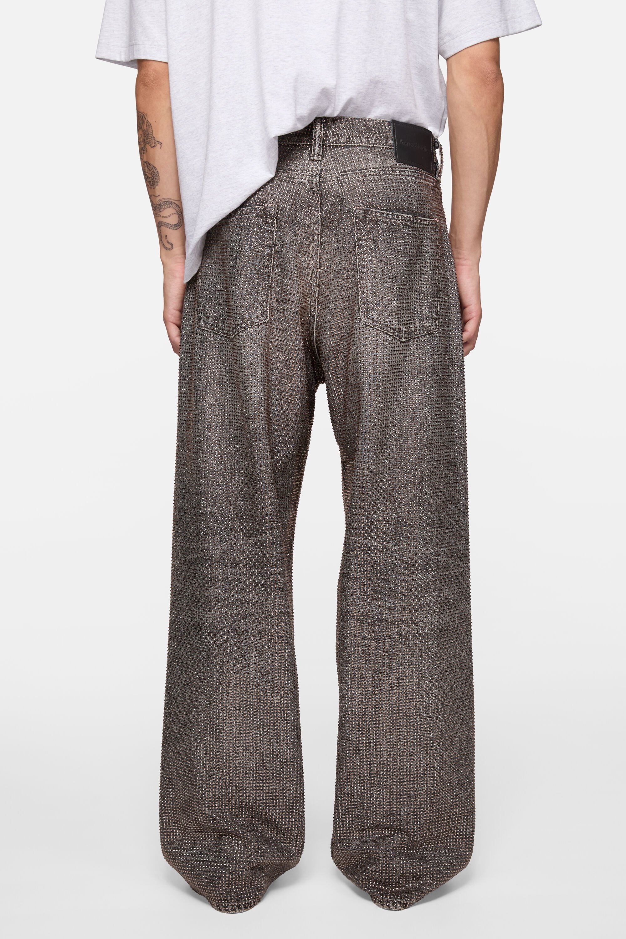 Acne Studios - ルーズフィットラインストーンジーンズ – 1981