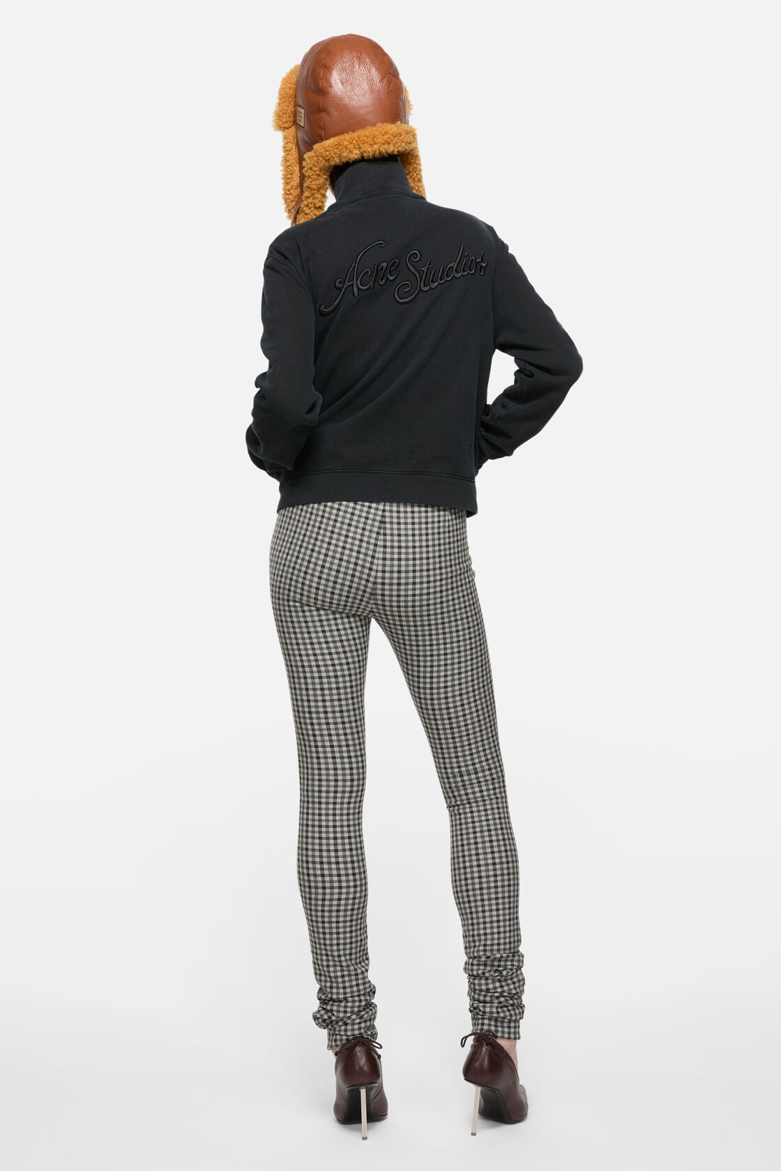 Zip-up sweatshirt, Faded black, 2000x