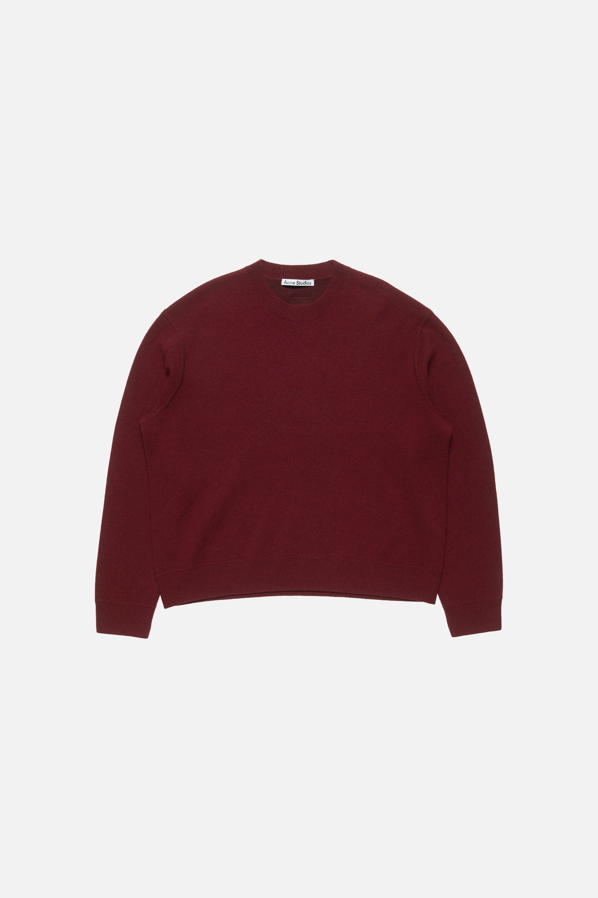 Acne Studios - Cashmere sweater with logo - Dark red