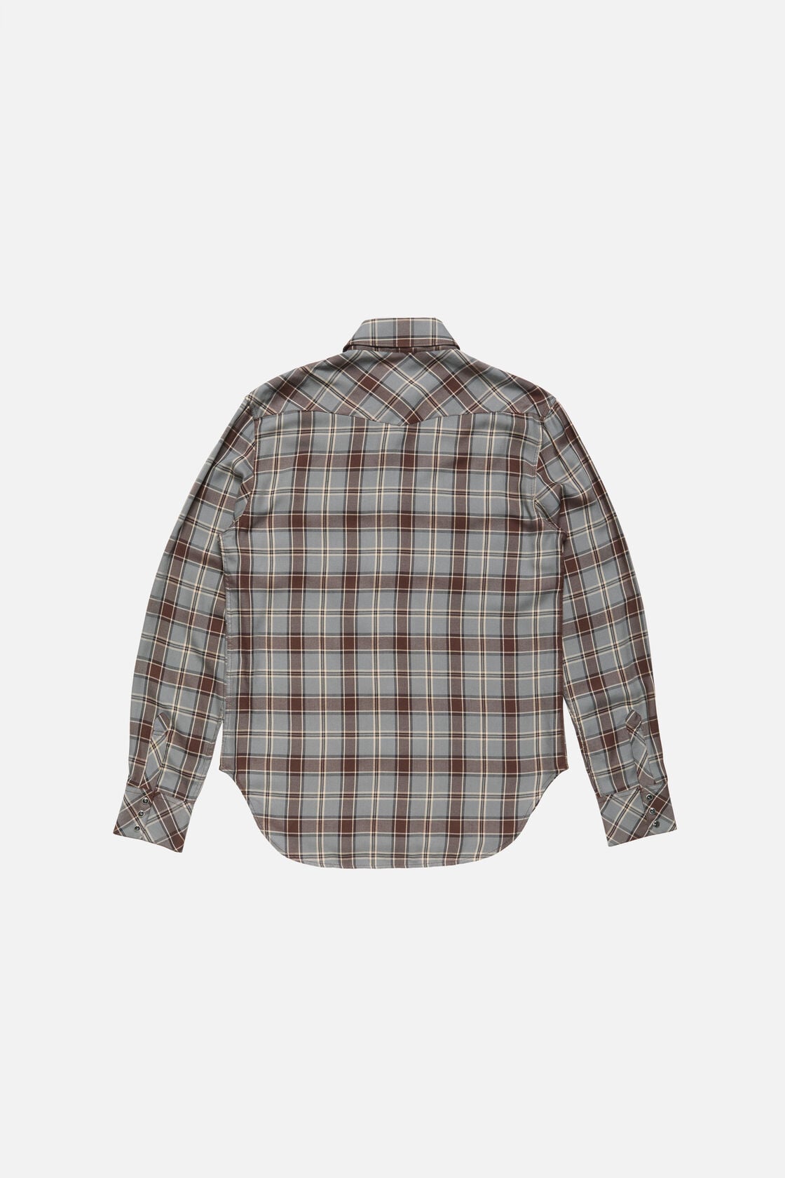 Flannel check button-up shirt, Multi grey, 2000x