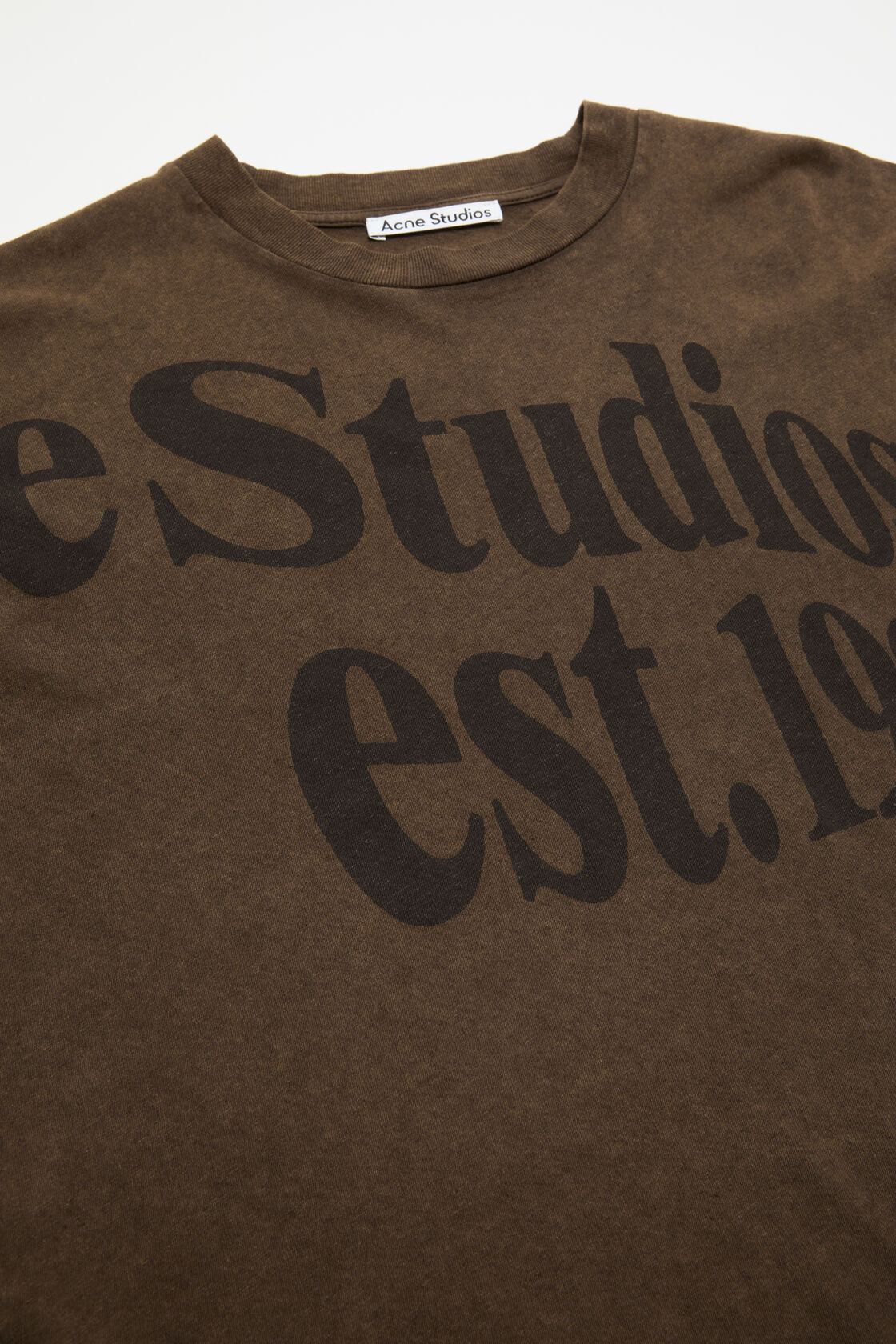 Projection logo t-shirt, Almond brown, 2000x
