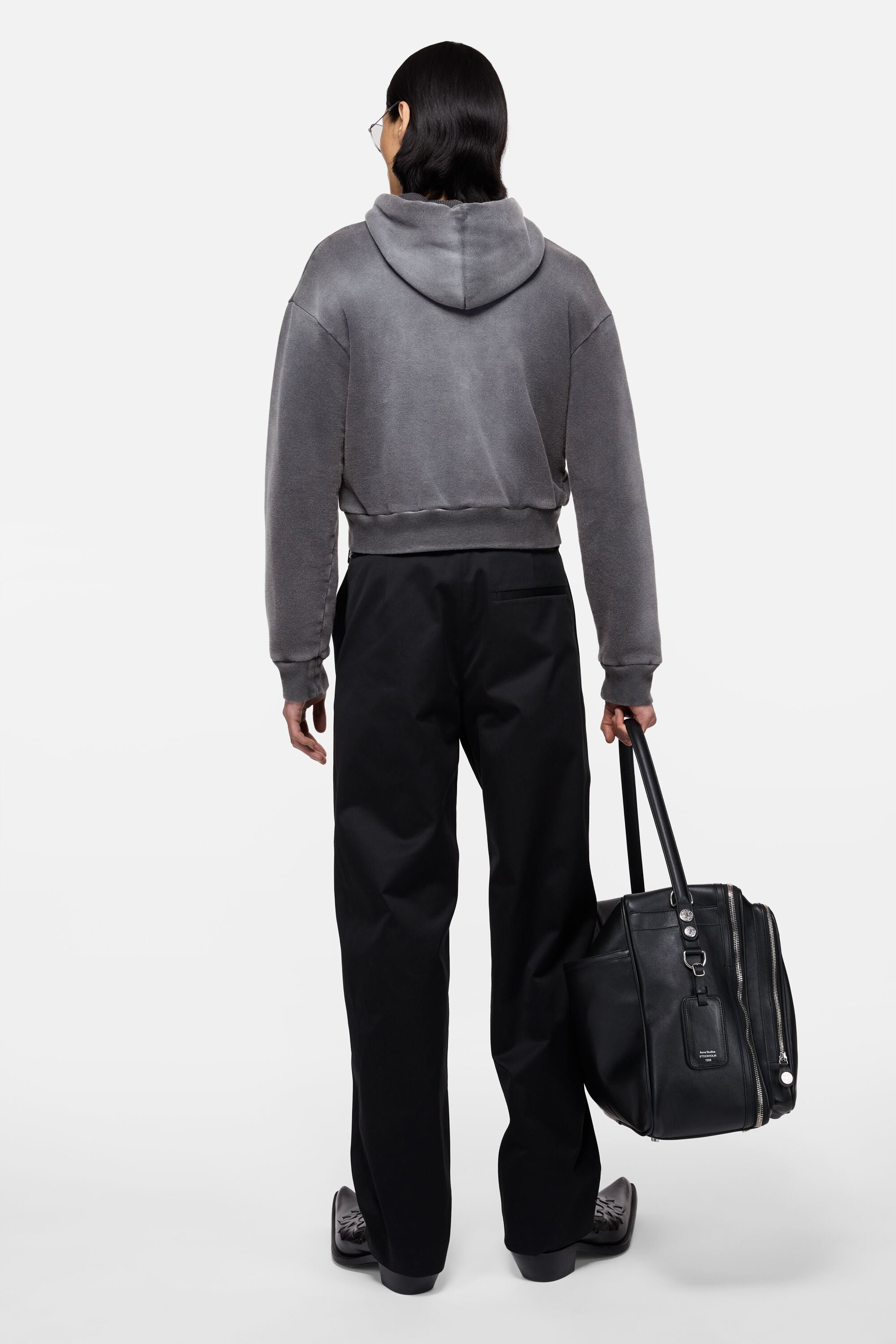 Acne Studios - Sprayed zip hoodie - Faded black