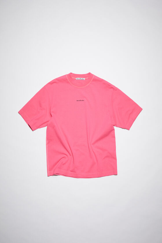 Logo t-shirt Studios Acne - Neon Pink -