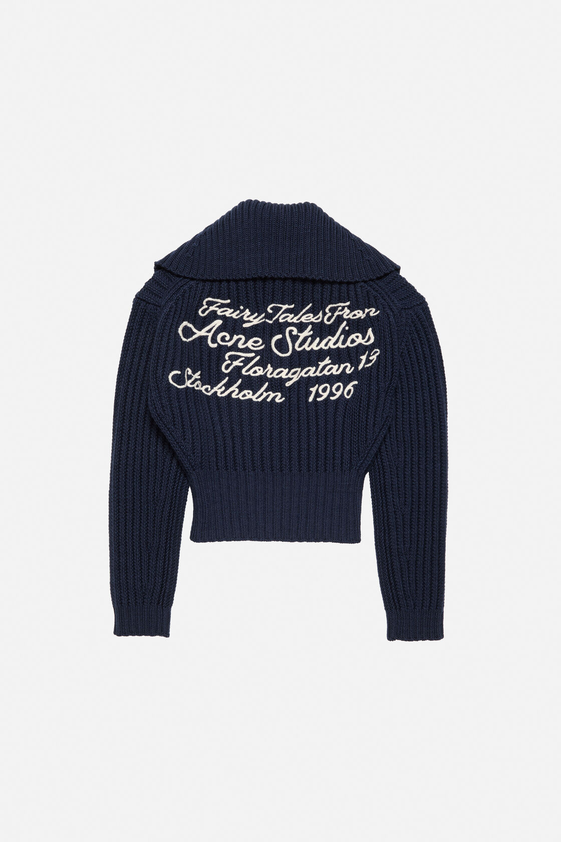 Wool half-zip knit, Navy, 2000x