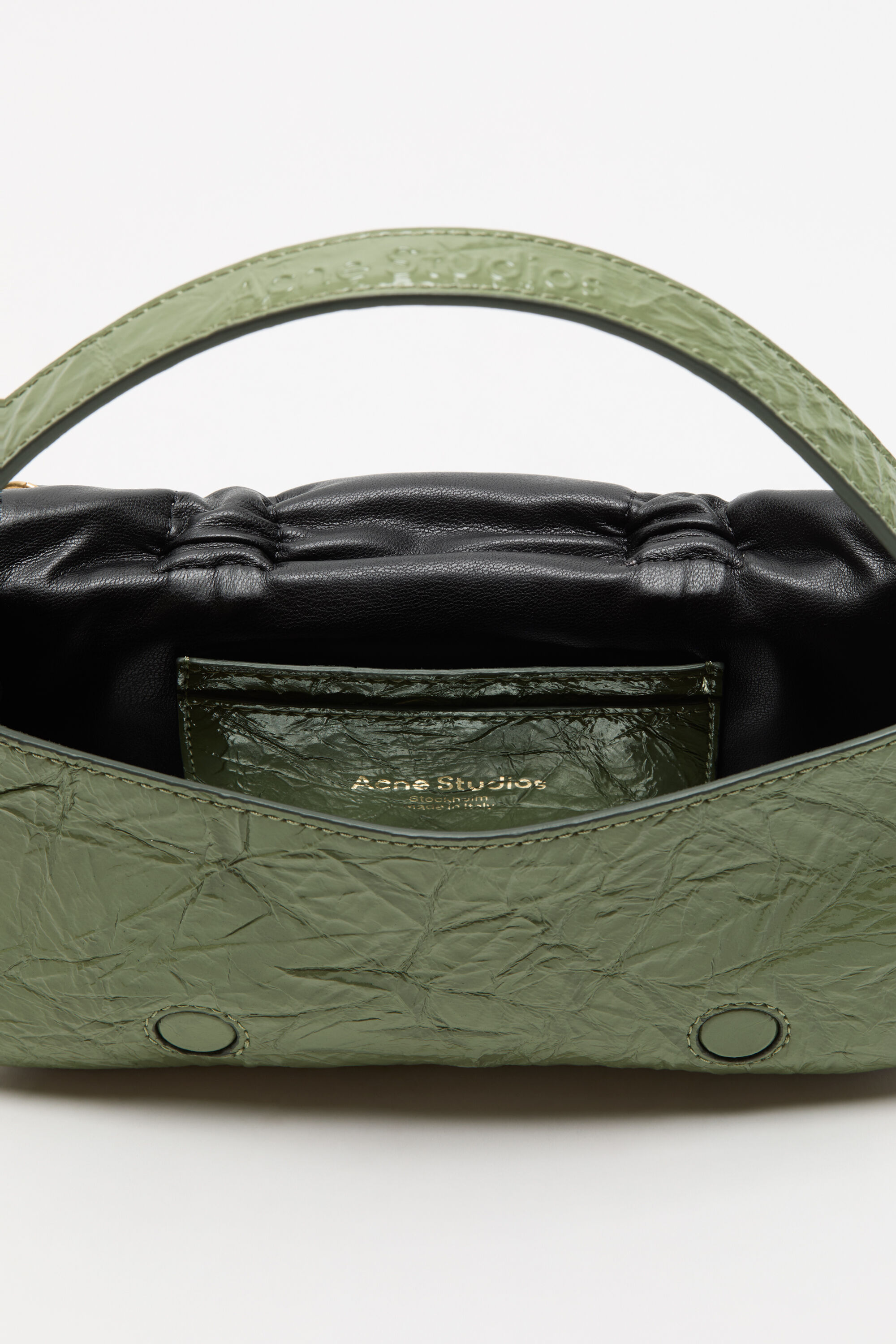 Acne Studios - Multipocket micro bag - Wheat green