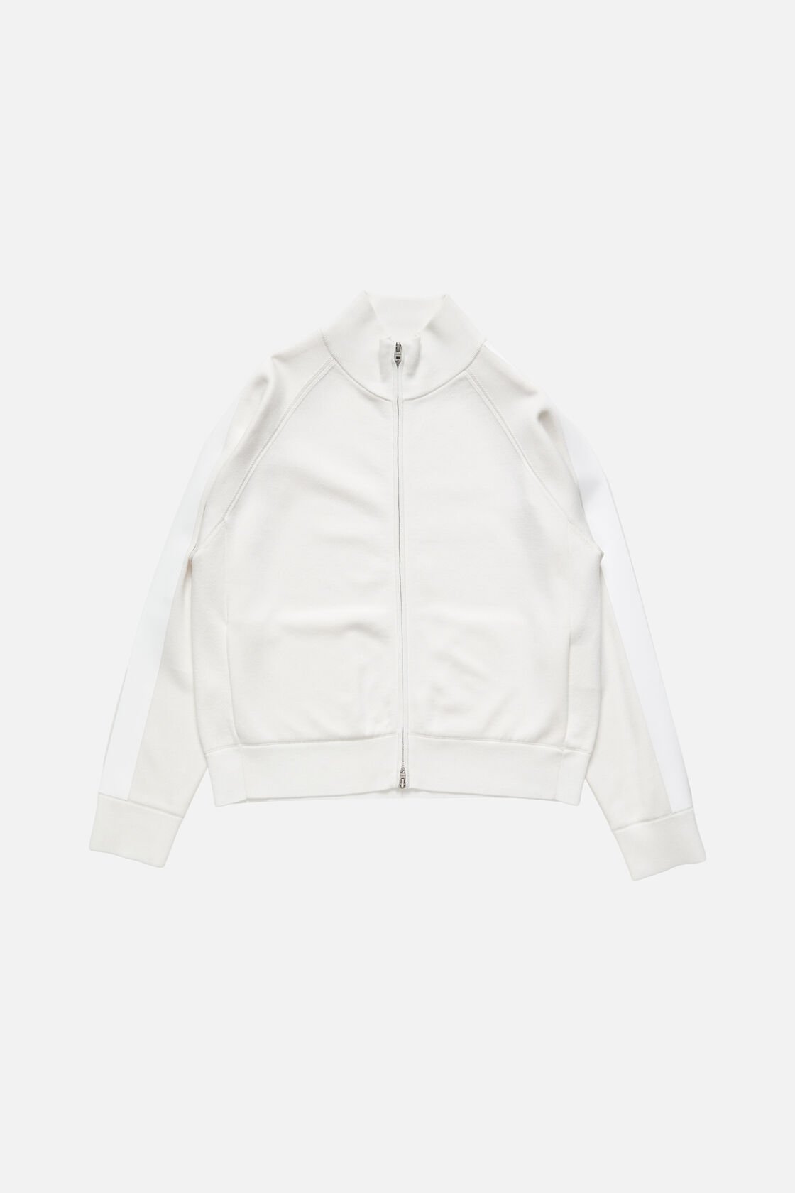 Zip-up logo cardigan, Cold white, 2000x