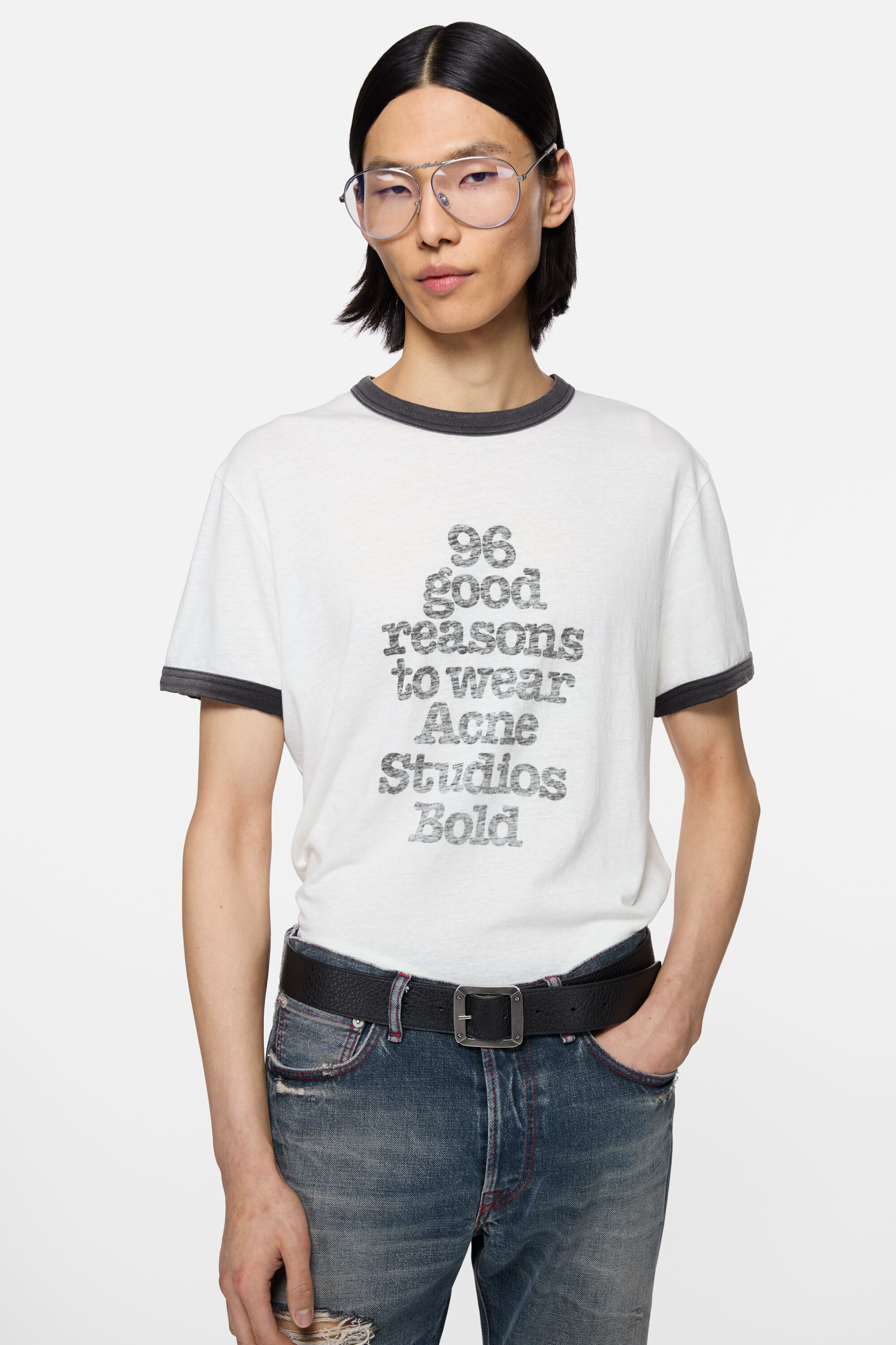 Acne Studios - Graphic t-shirt - White/black