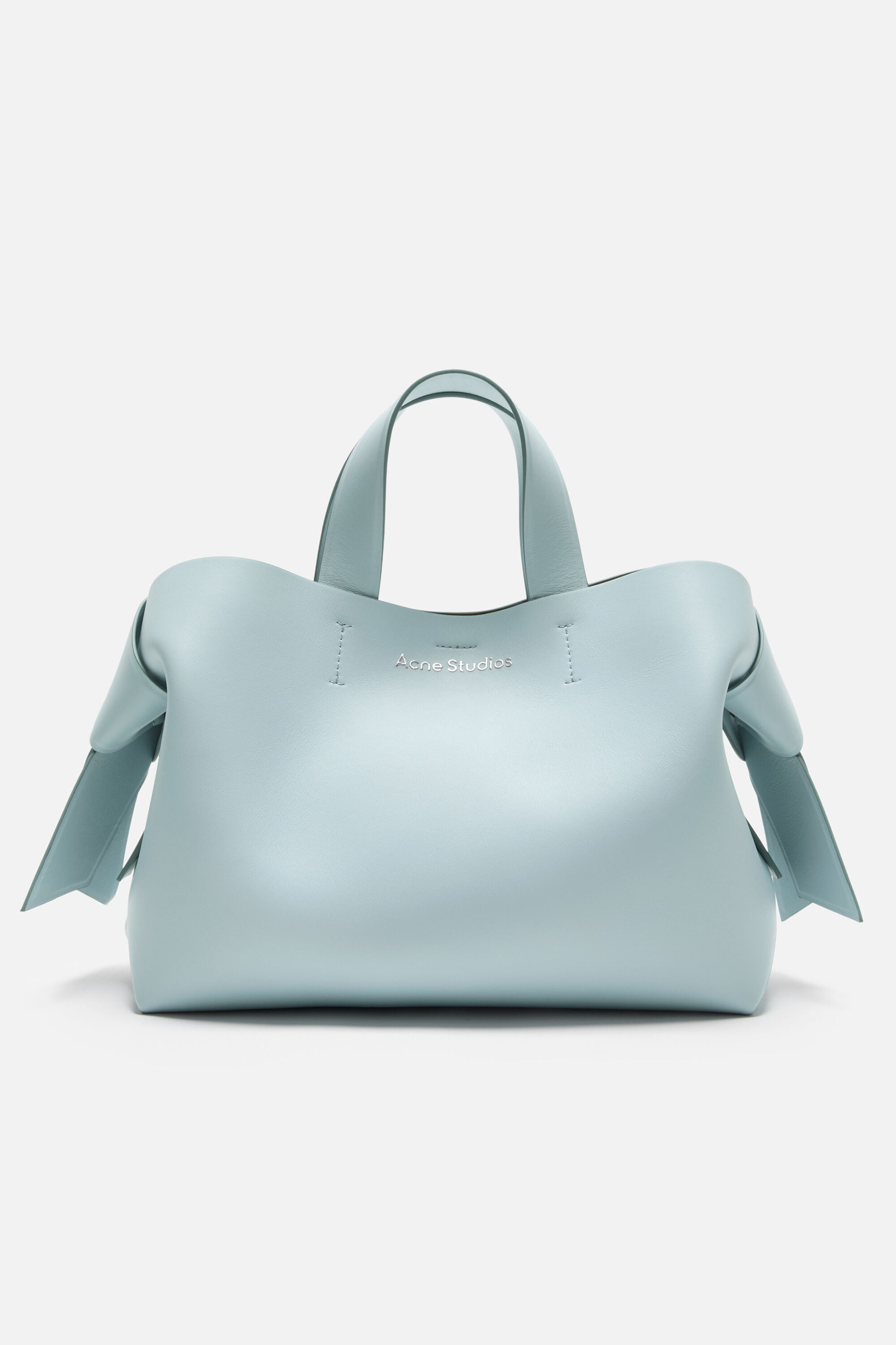 Acne Studios - Musubiレザートート - ダスティブルー