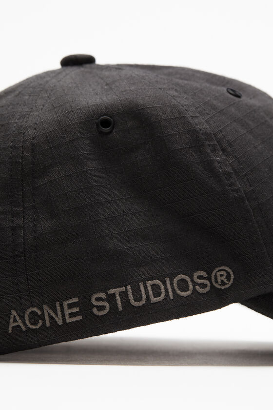 Acne Studios - コットンリップストップキャップ - ブラック