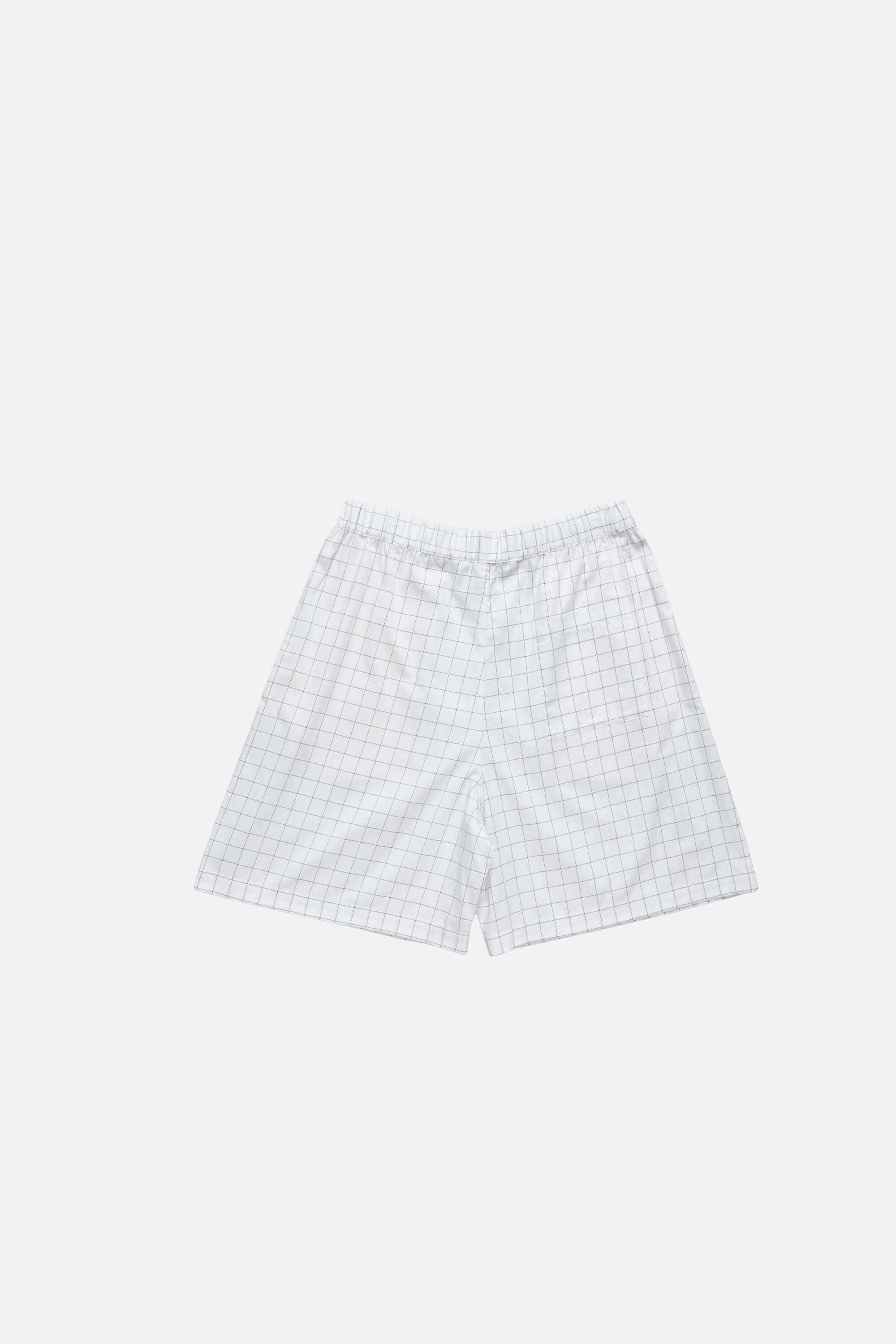 Acne Studios - Casual check shorts - White/black