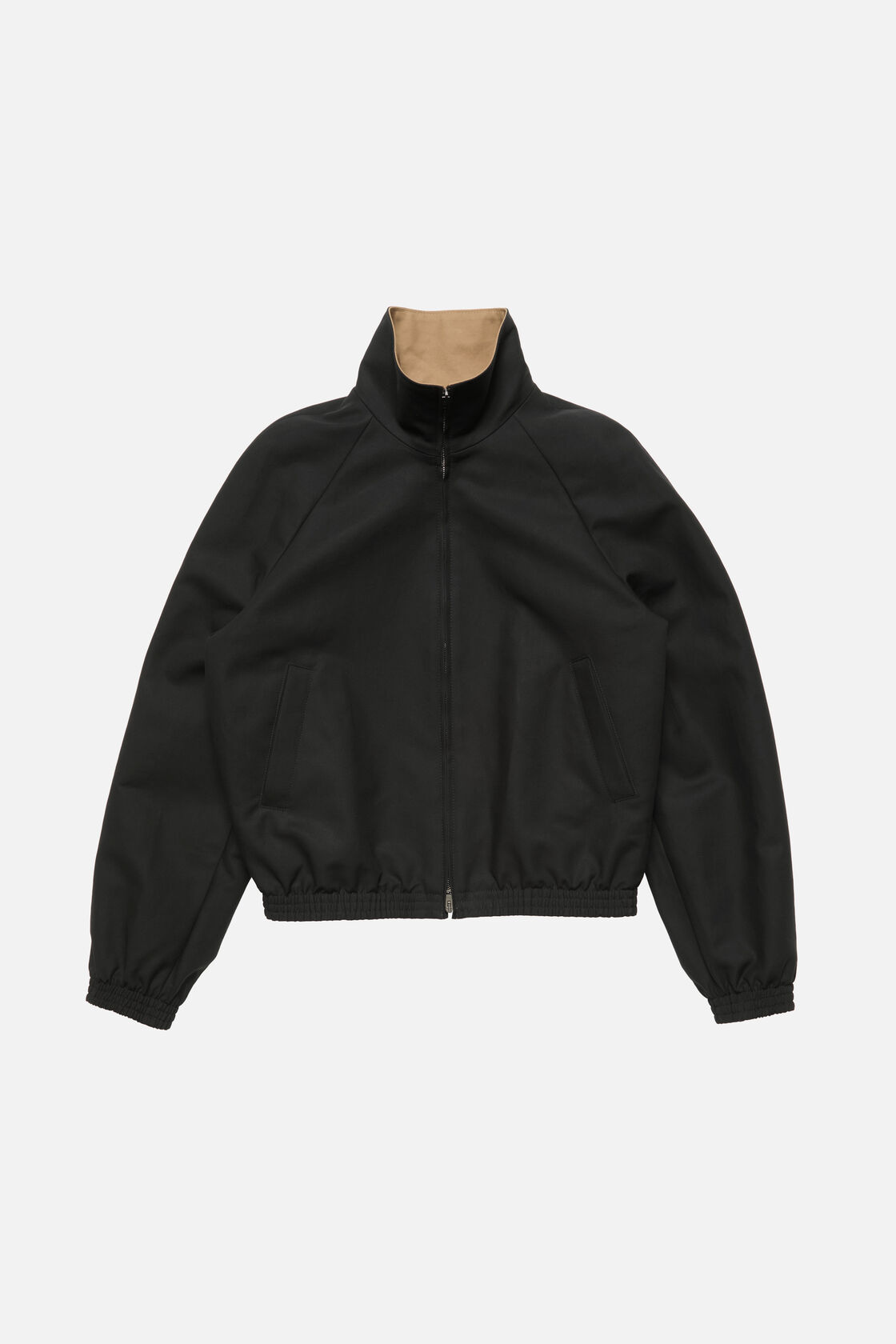 Satin logo jacket, Black, 2000x