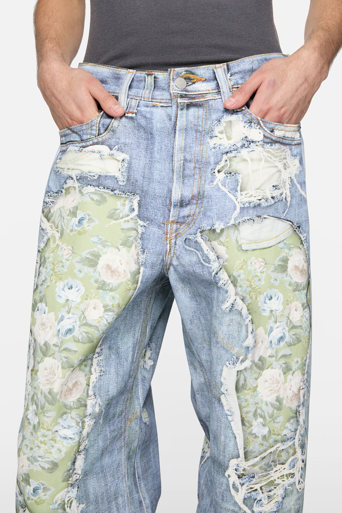 Trompe-l&rsquo;&oelig;il jeans - 1981, Blue/green, 2000x