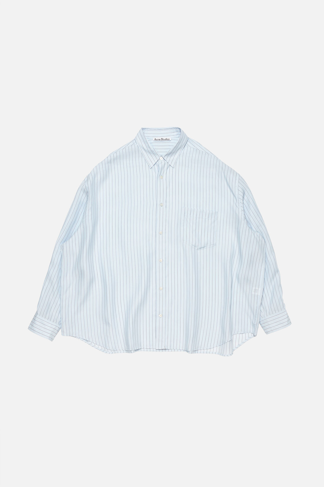 Striped button-up shirt, Blue, 2000x