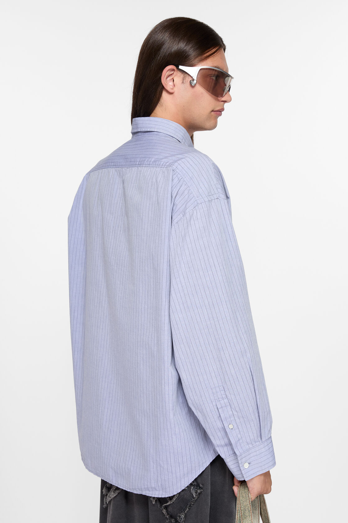 버튼업 셔츠, 블루/블랙, 2000x