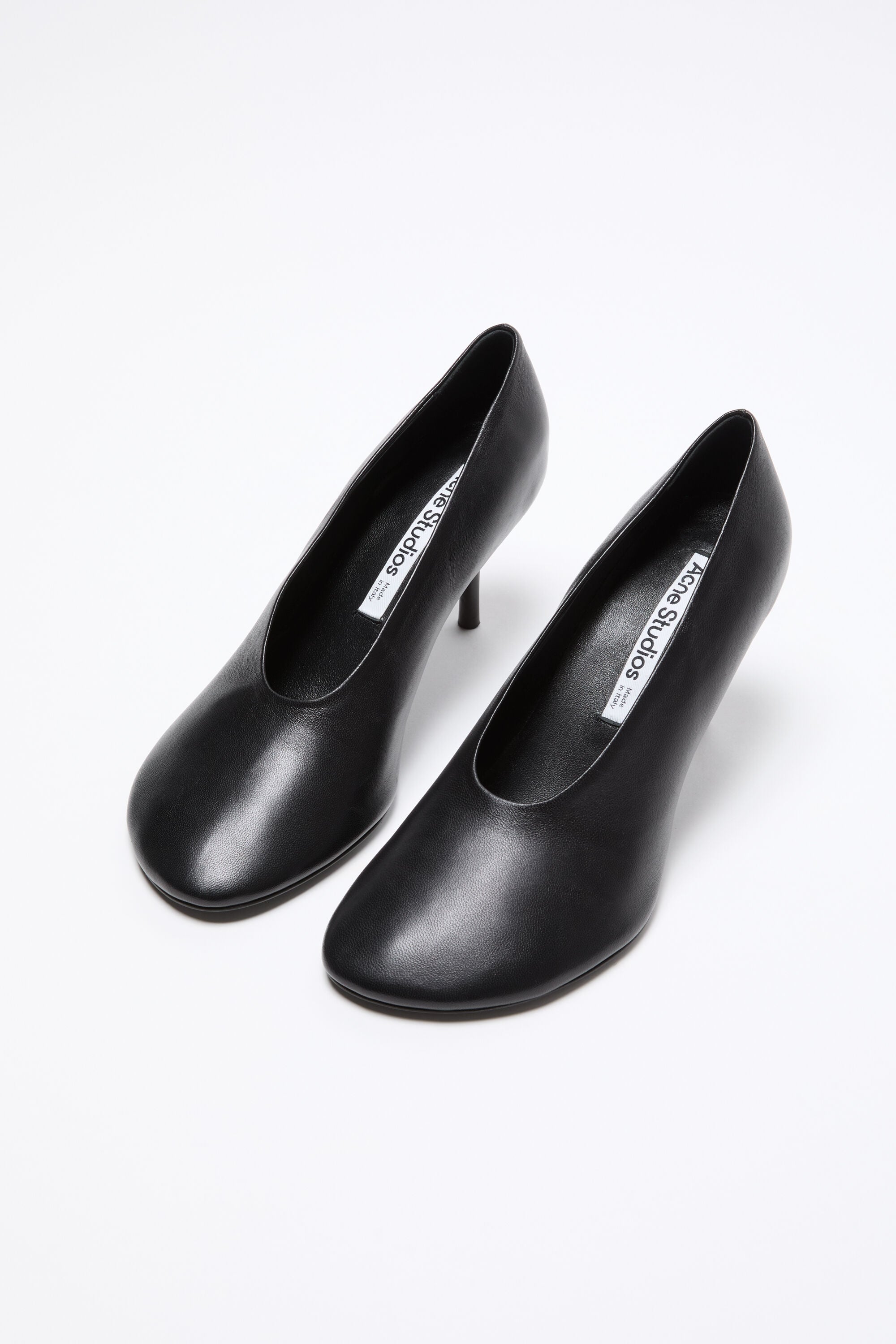 Acne Studios アクネ ポインテッドトゥ フラット 38 黒 Acne Studios - レザーパンプス - ブラック
