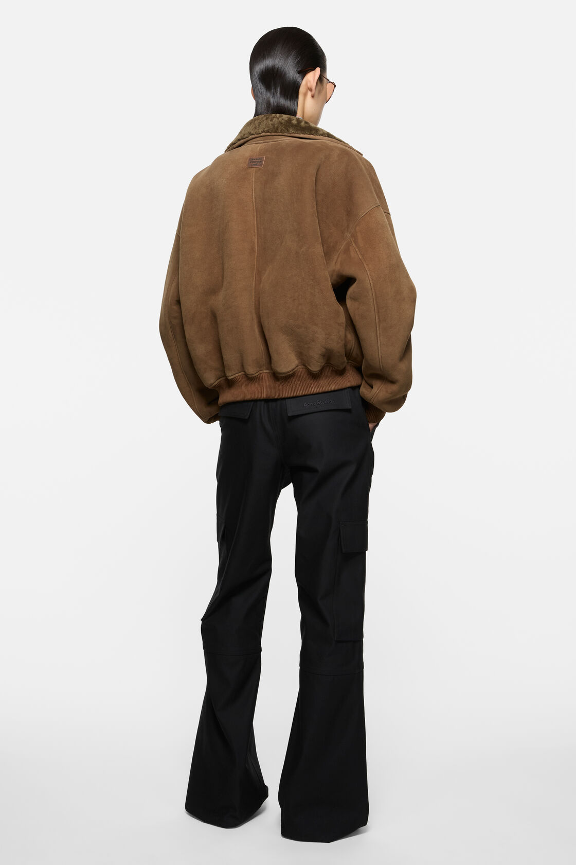 Shearling Bomber Jacket, Chestnut brown, 2000x
