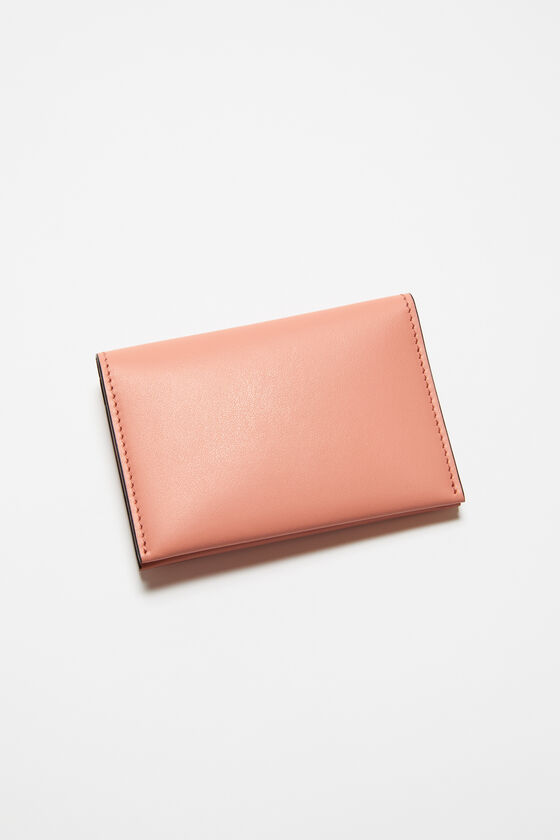 Acne Studios - 折りたたみ式レザーウォレット - サーモンピンク