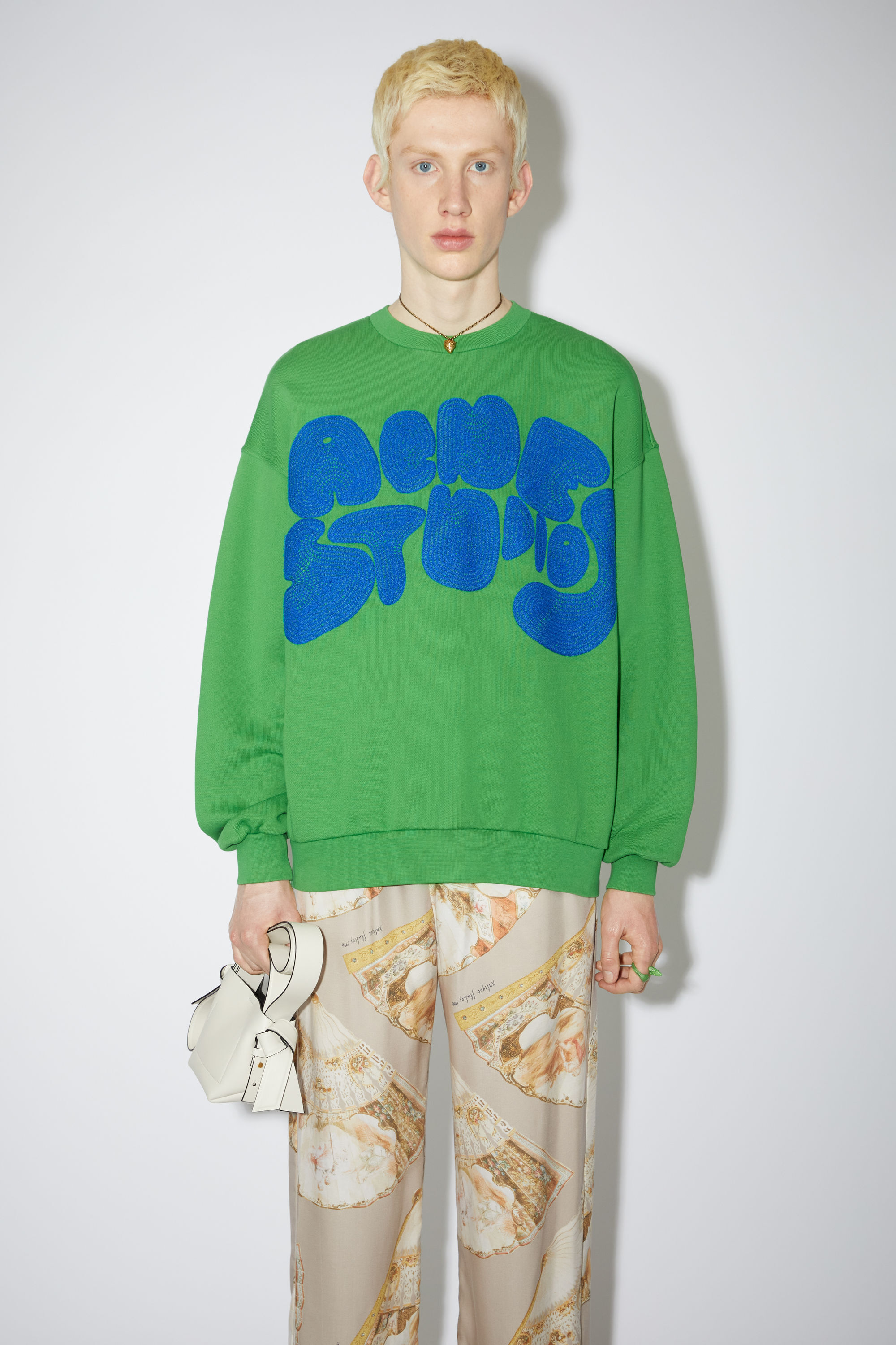 acne studious バブルロゴ クルーネックセーター - 通販 - guianegro