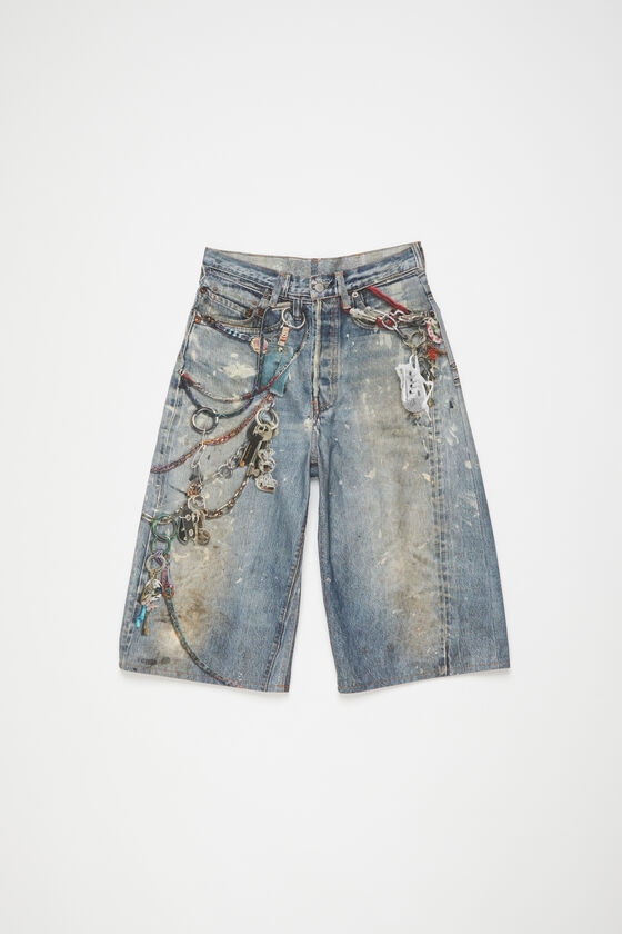 Acne Studios - Loose fit shorts - Mid blue 