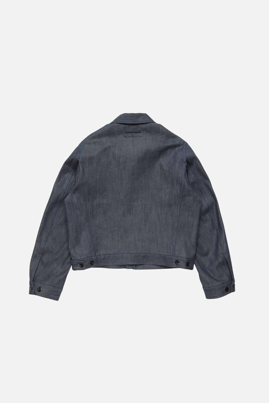 Branded selvedge denim jacket, Indigo blue, 2000x