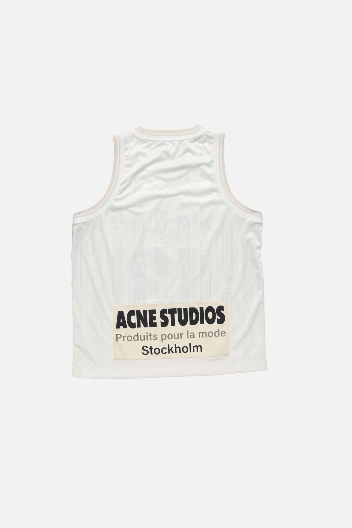 Sports jersey tank top, White, 2000x