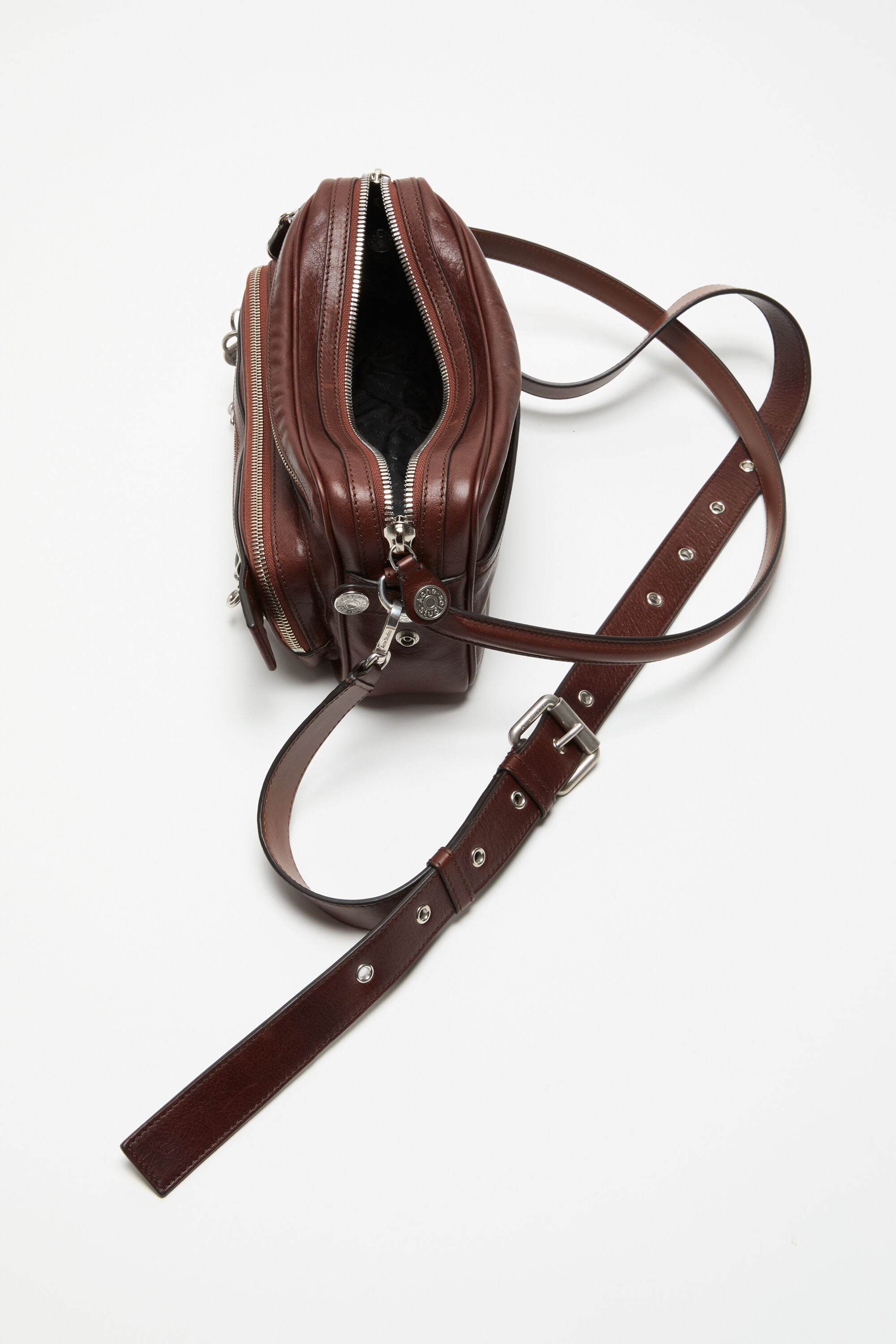 Acne Studios - Camero Party Bag With Buckles - Cognac brown