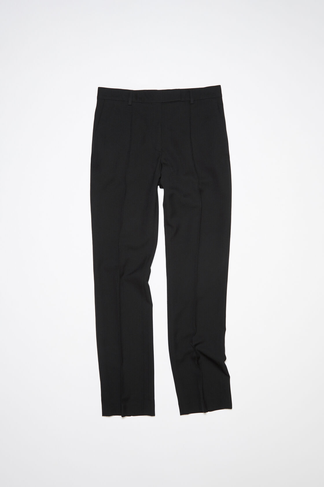 Narrow tailored trousers, Black, 2000x