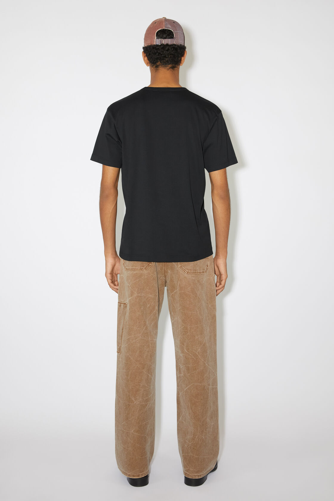 Crew neck t-shirt- Regular fit, Black, 2000x
