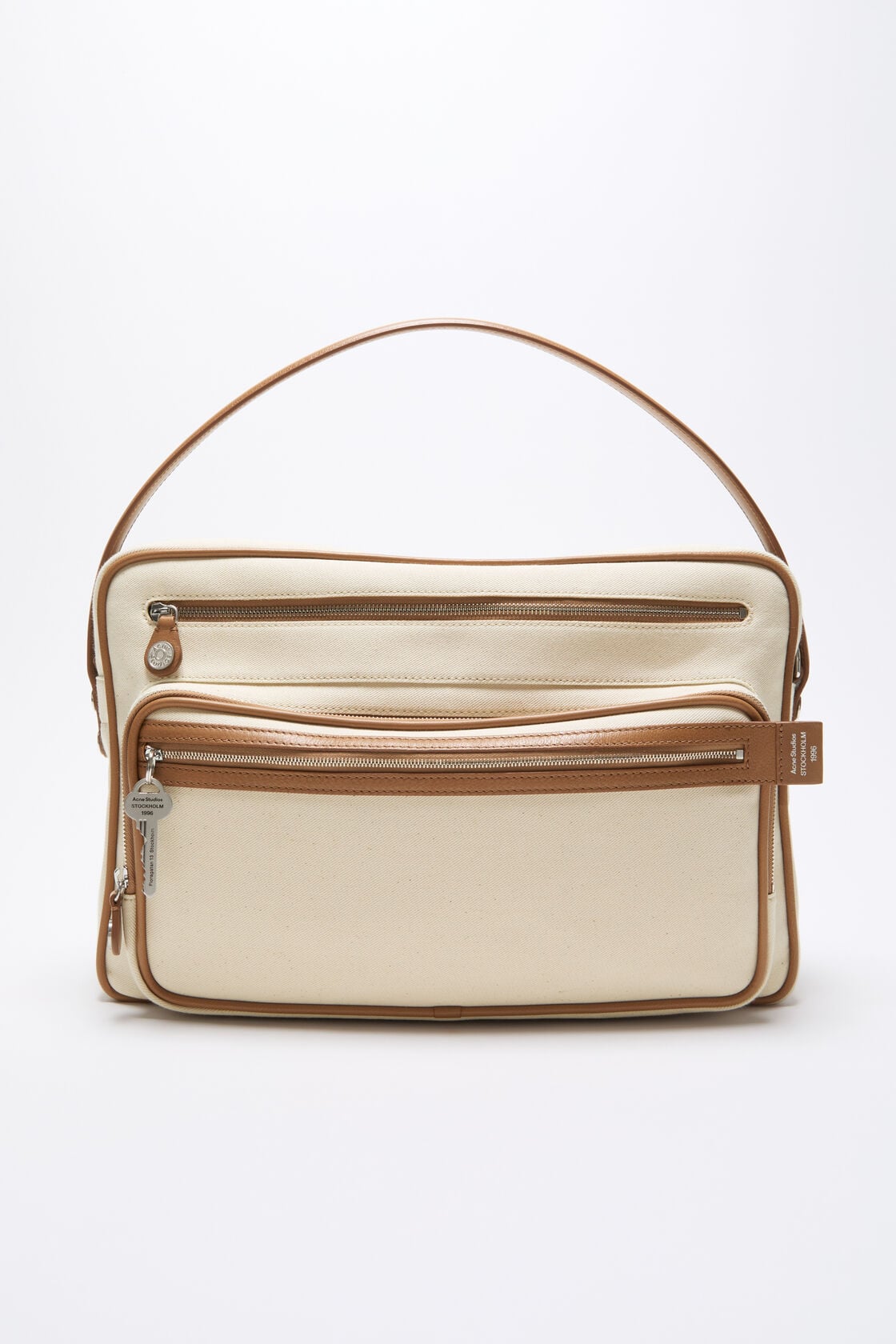 Camero Camera Canvas Bag, Cream beige/brown, 2000x