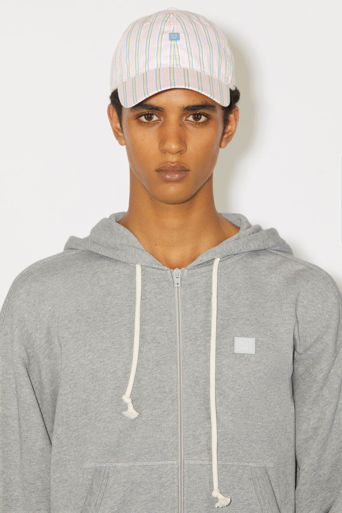 连帽拉链运动衫, 浅麻灰色, 2000x