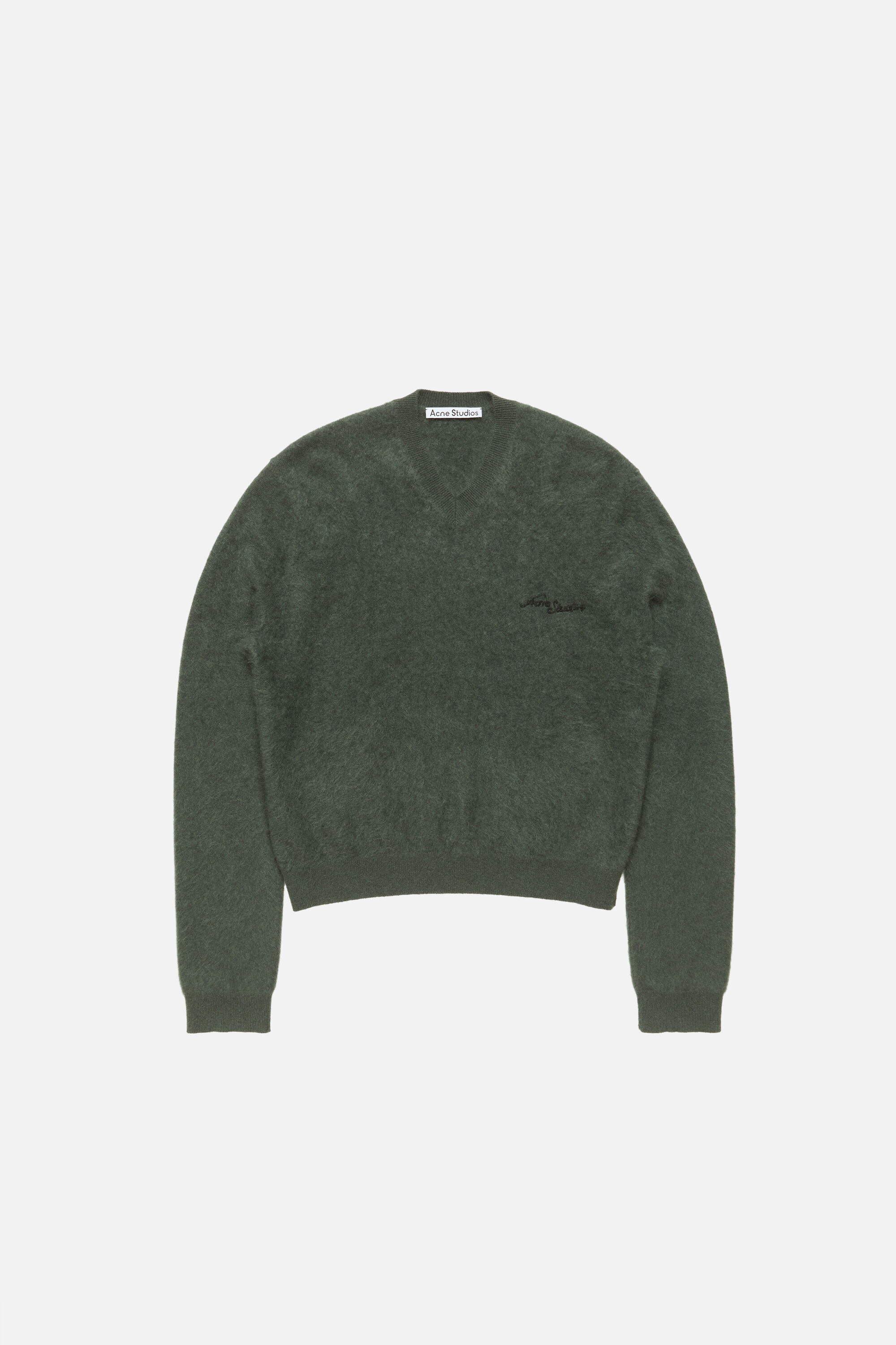 Acne Studios - Cashmere v-neck sweater - Dark green