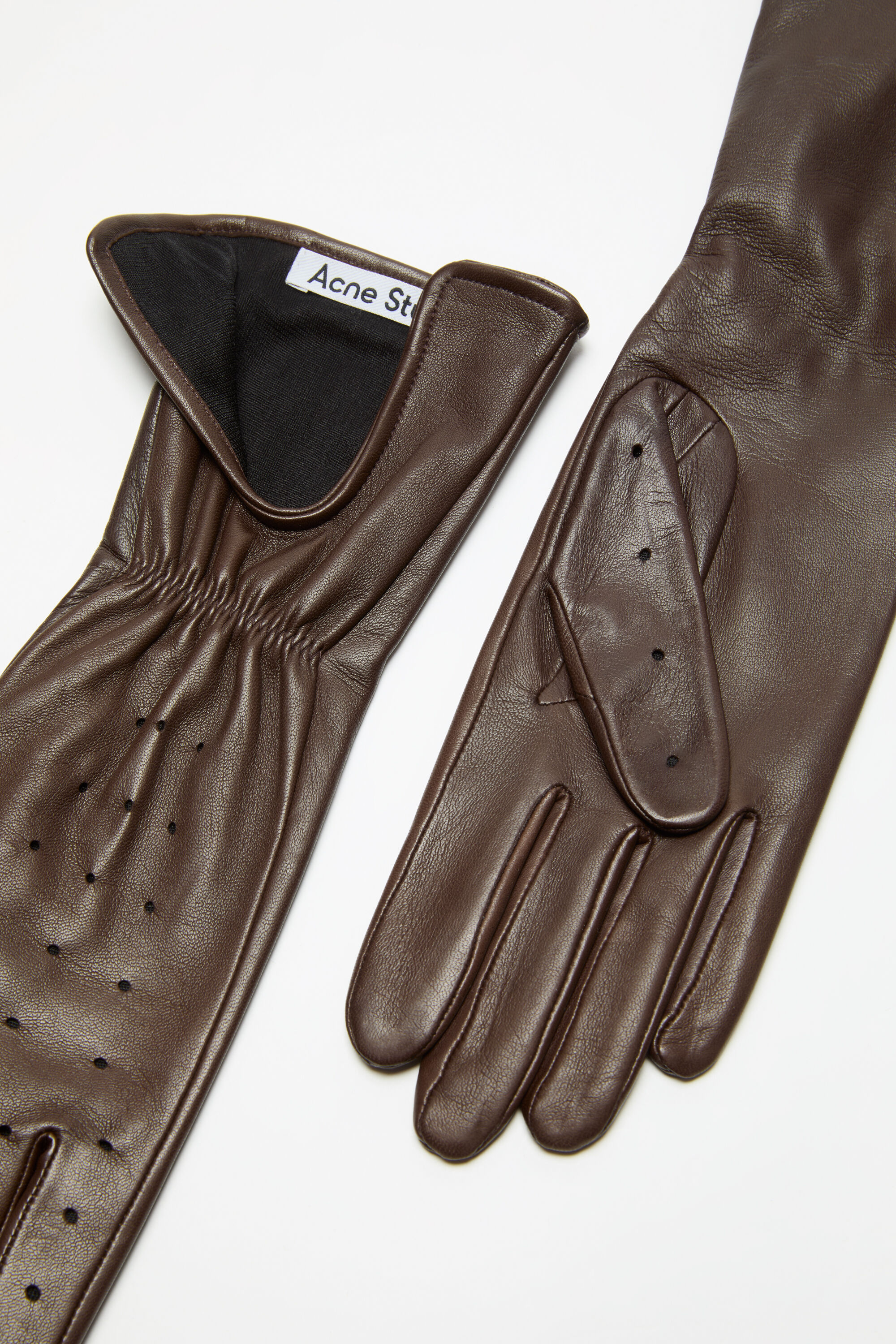 Acne Studios - Leather gloves - Brown