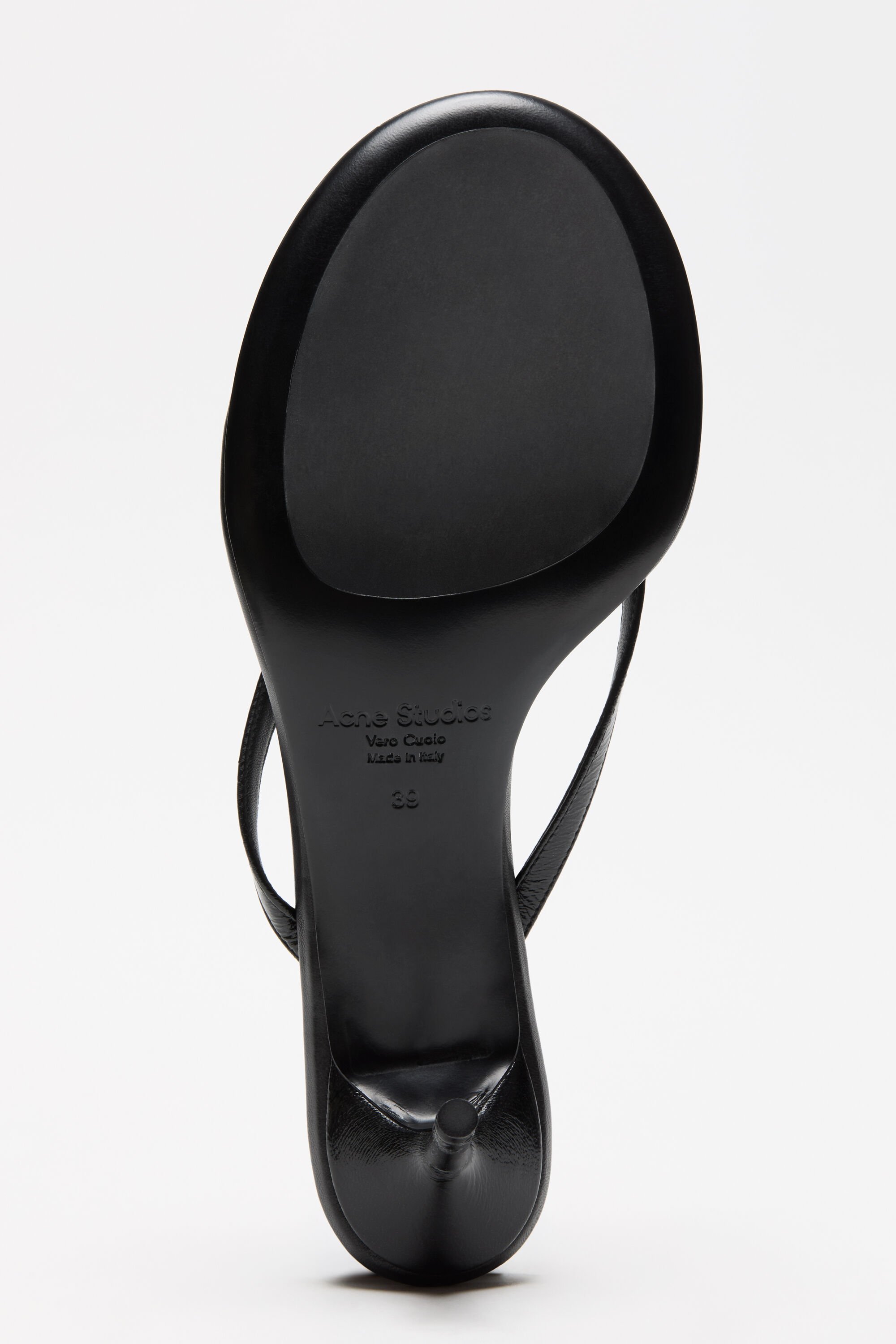 Acne Studios - レザーキトゥンヒール - ブラック